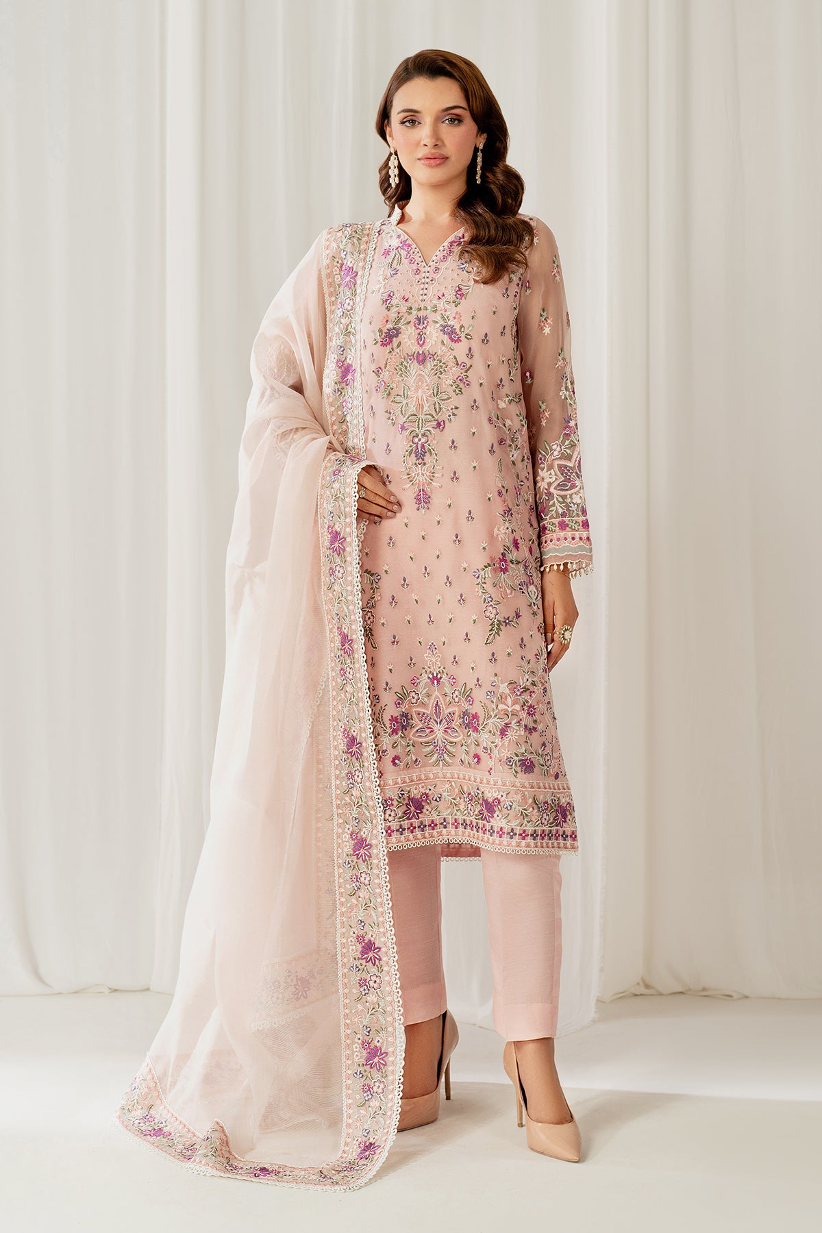 EMBROIDERED CHIFFON SF-4052