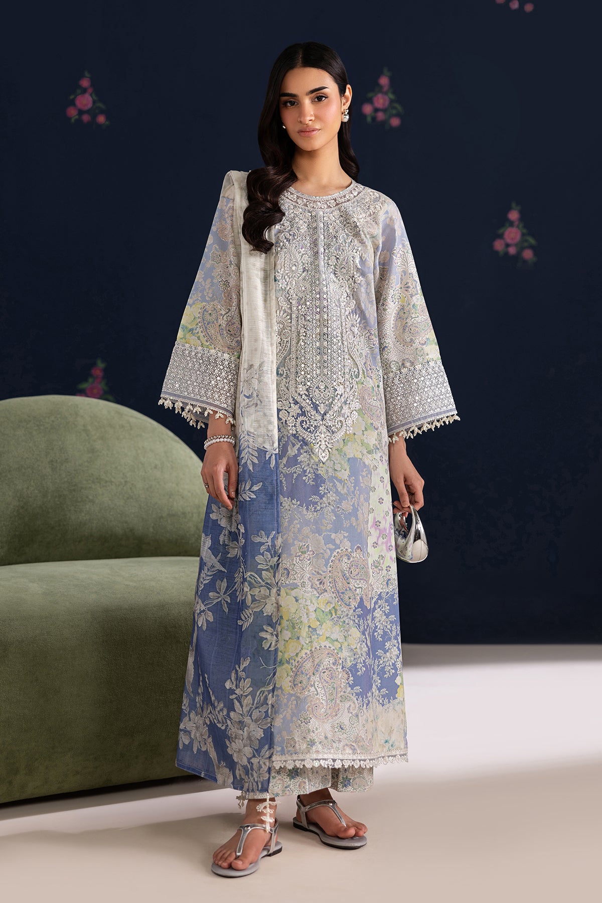 EMBROIDERED LAWN SF-4459