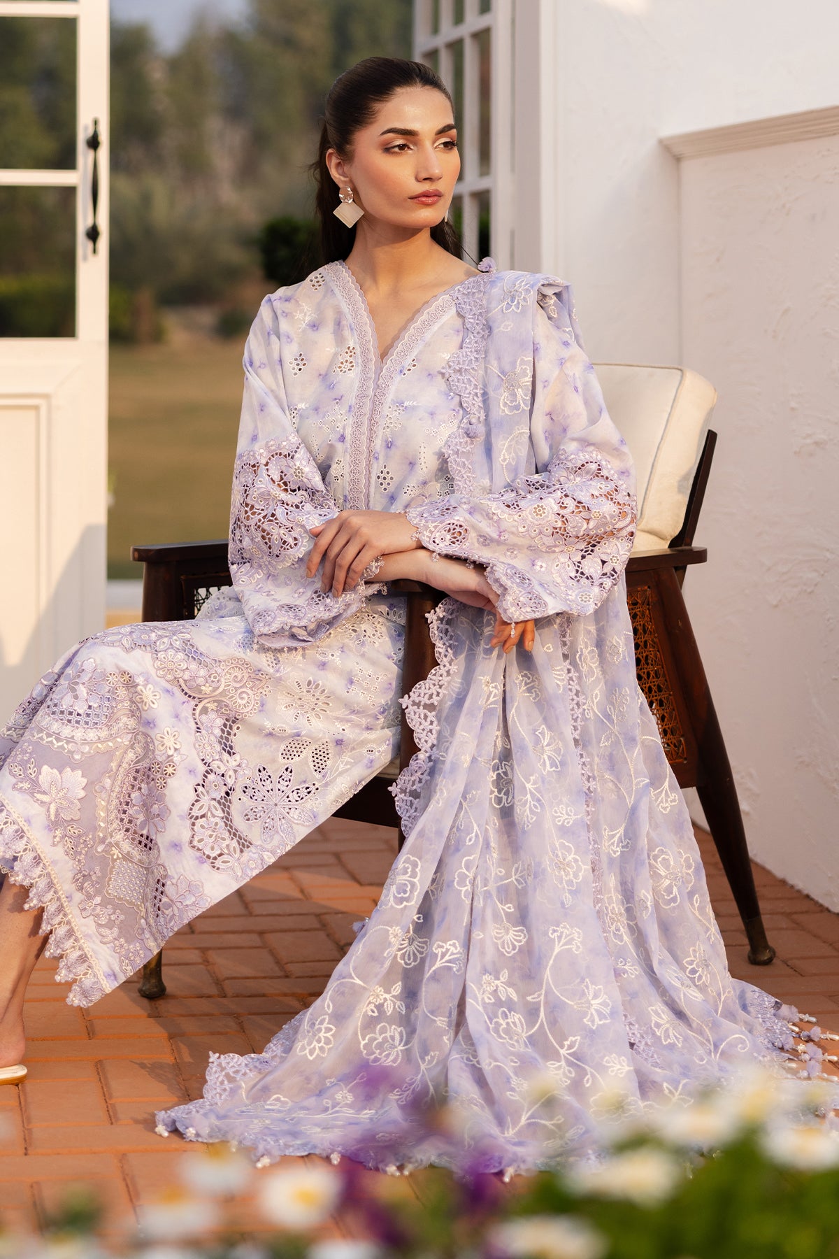 EMBROIDERED LAWN SF-4149