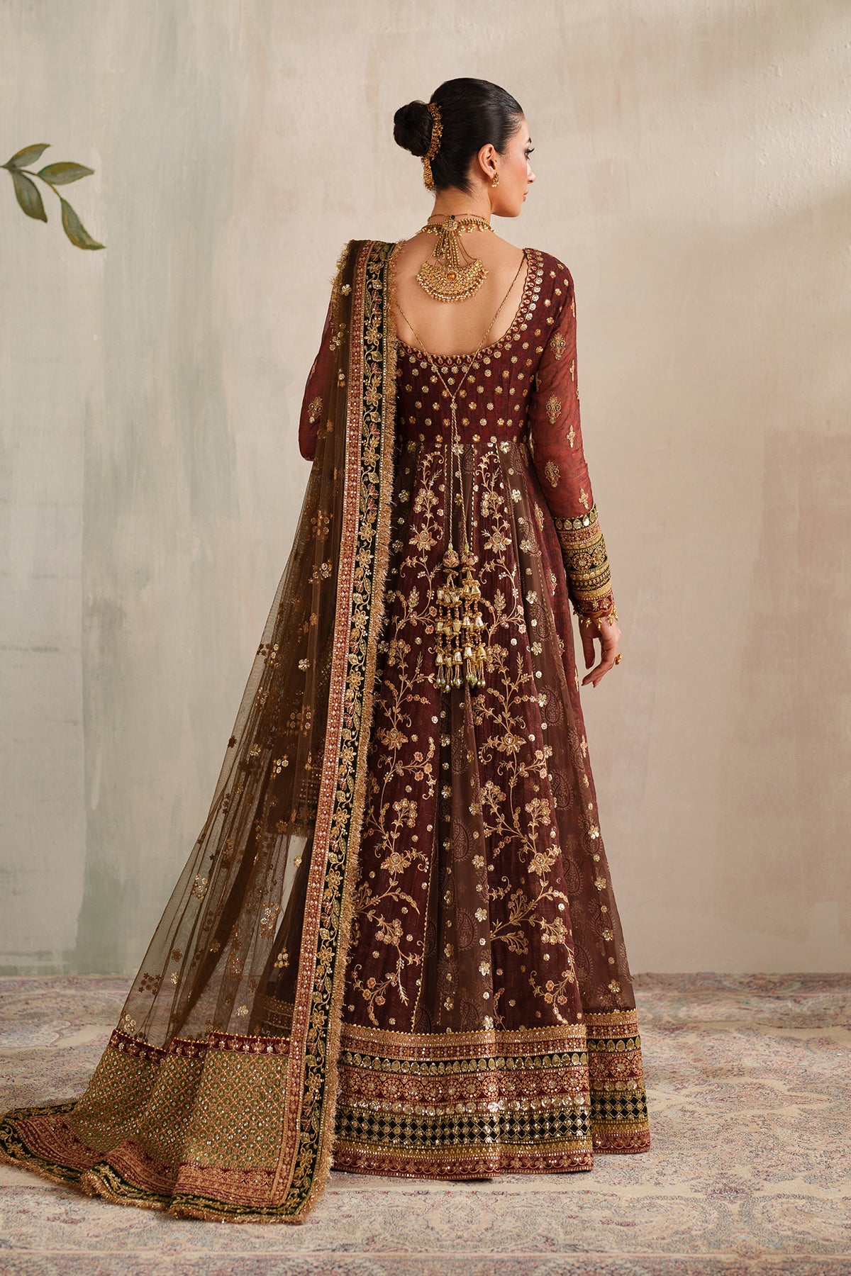 EMBROIDERED CHIFFON UF-4376