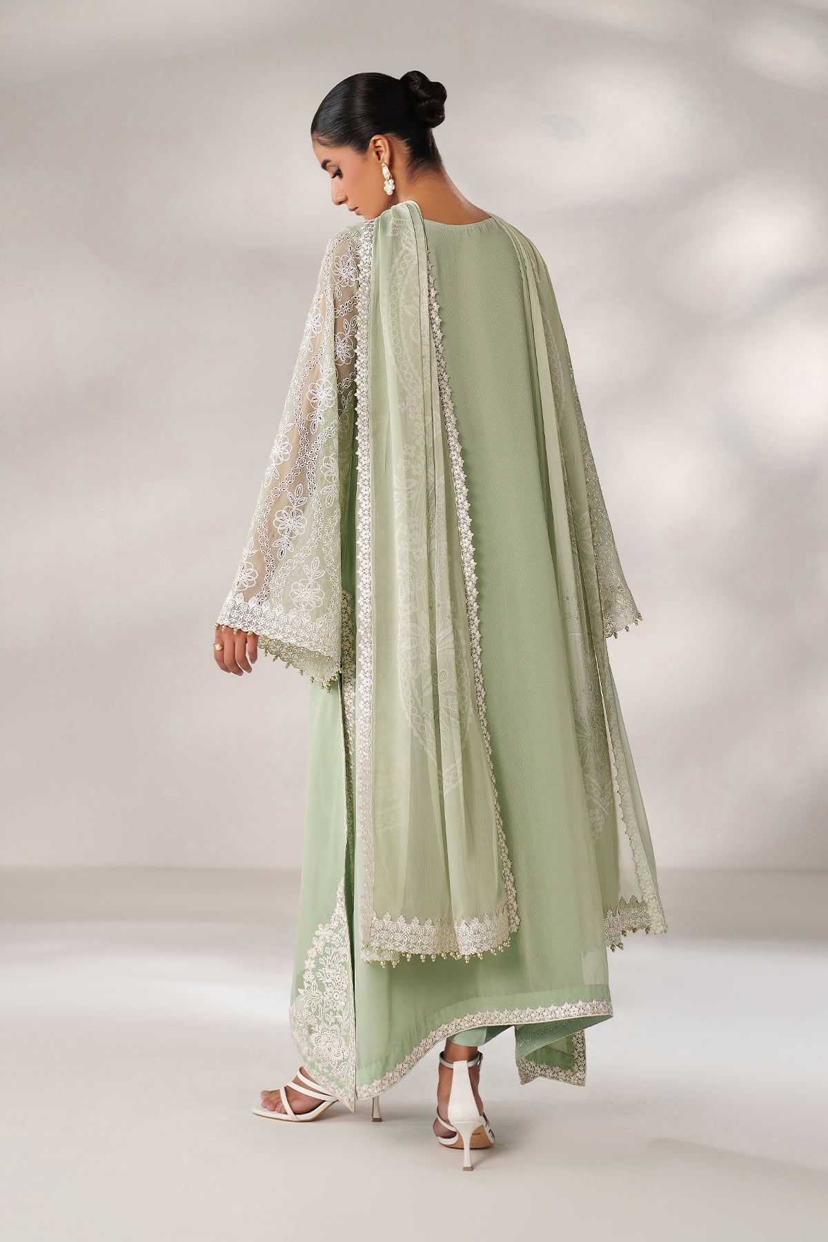 EMBROIDERED CHIFFON PR-1248