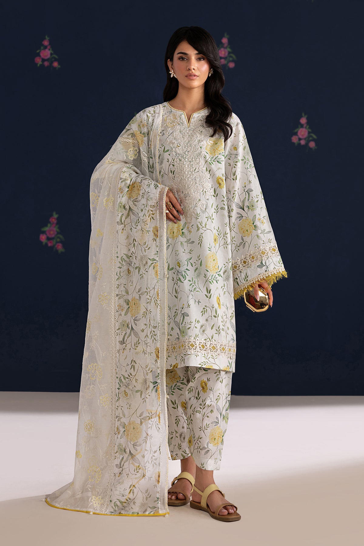 EMBROIDERED LAWN SF-4460