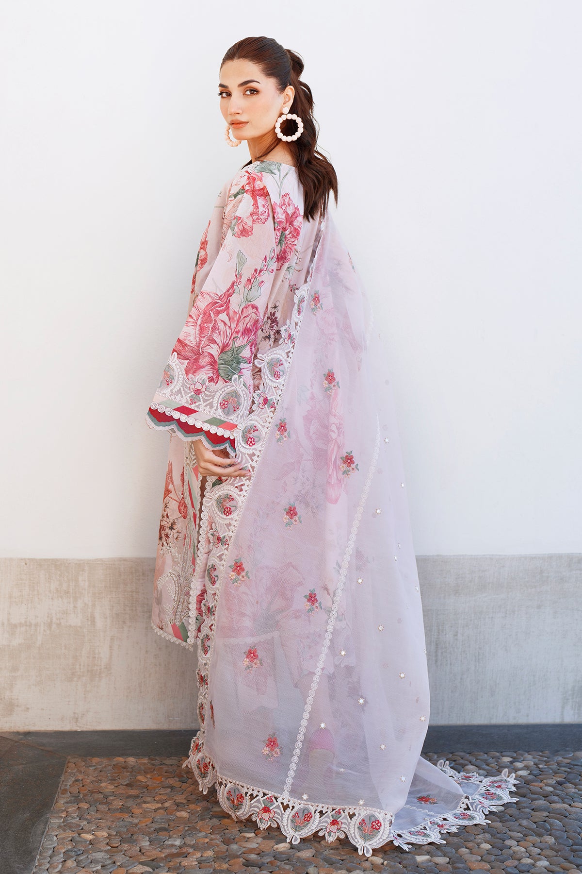 EMBROIDERED PRINTED LAWN SF-4081