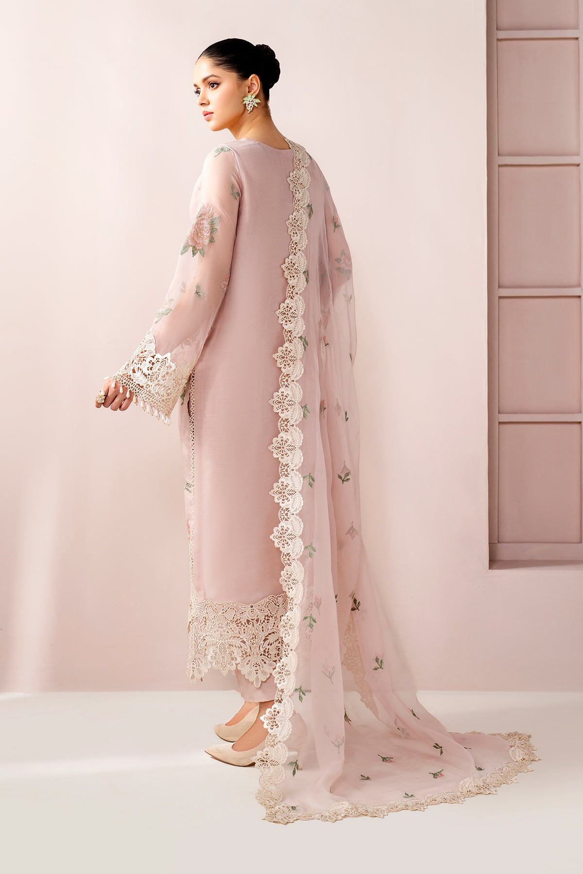 EMBROIDERED CHIFFON SF-4189