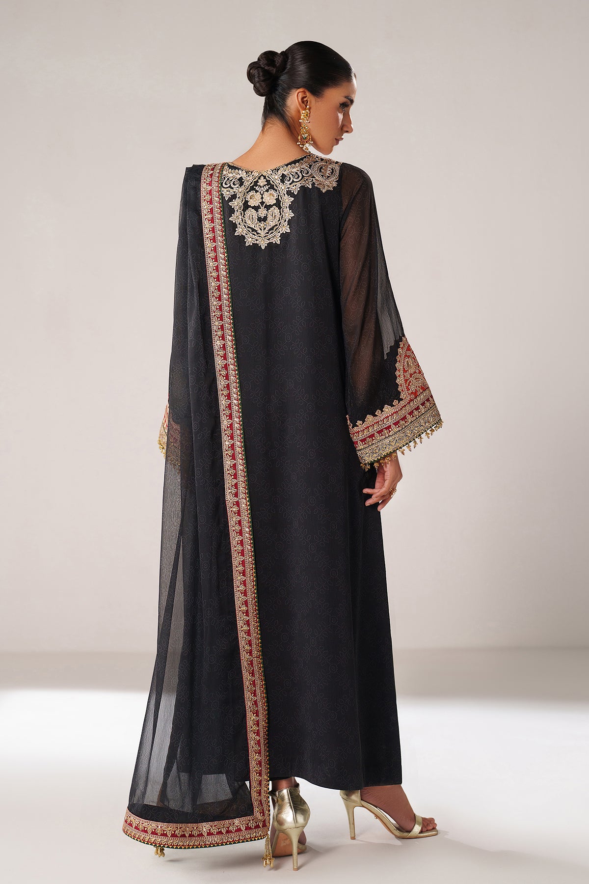 EMBROIDERED CHIFFON PR-1246