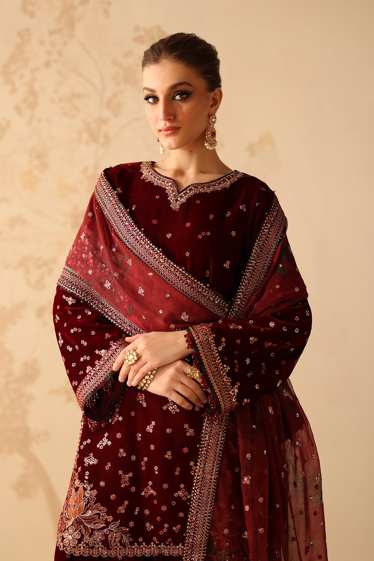 EMBROIDERED VELVET SF-4314