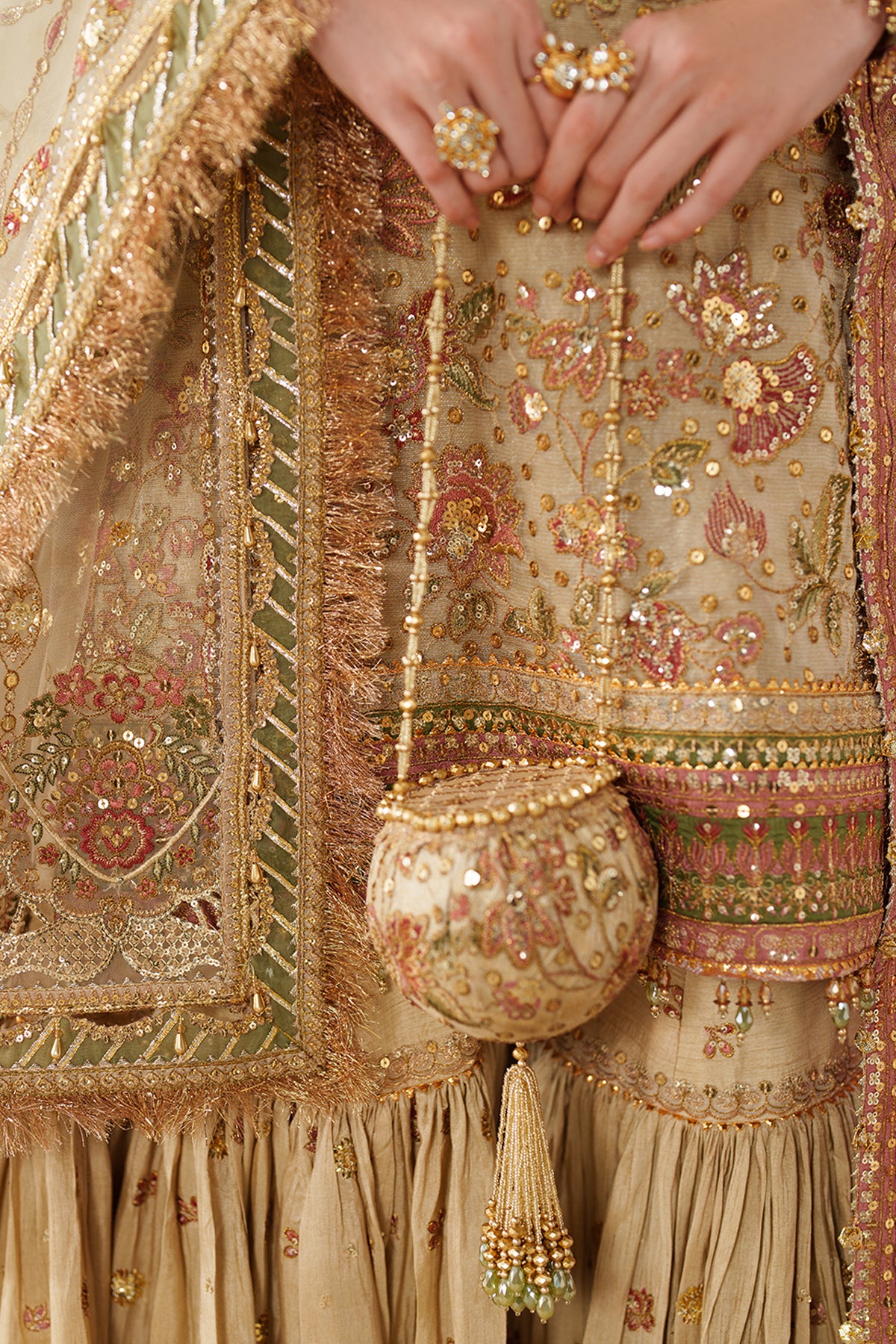 EMBROIDERED NET CH14-02 UNSTITCHED