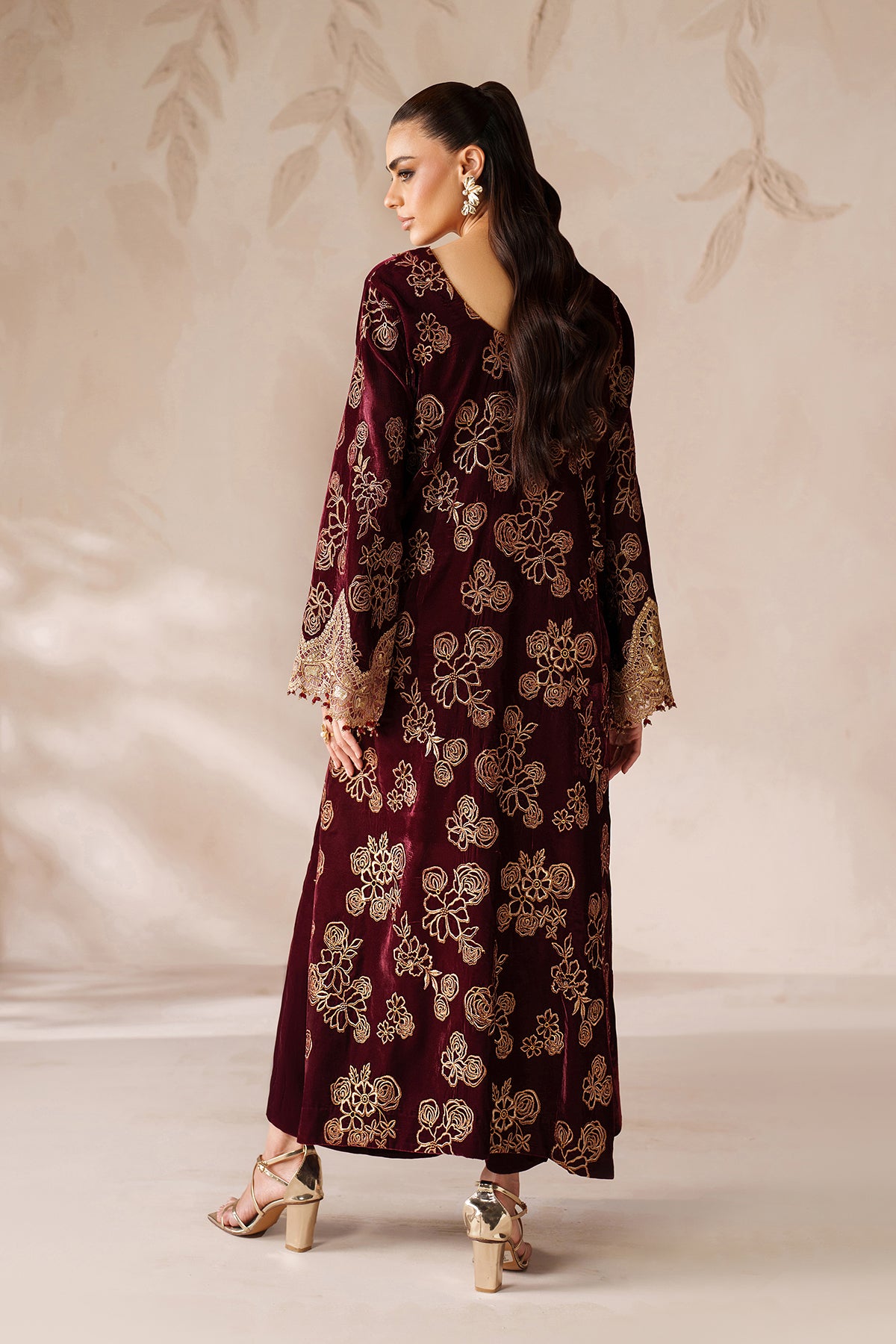 EMBROIDERED VELVET PR-1201