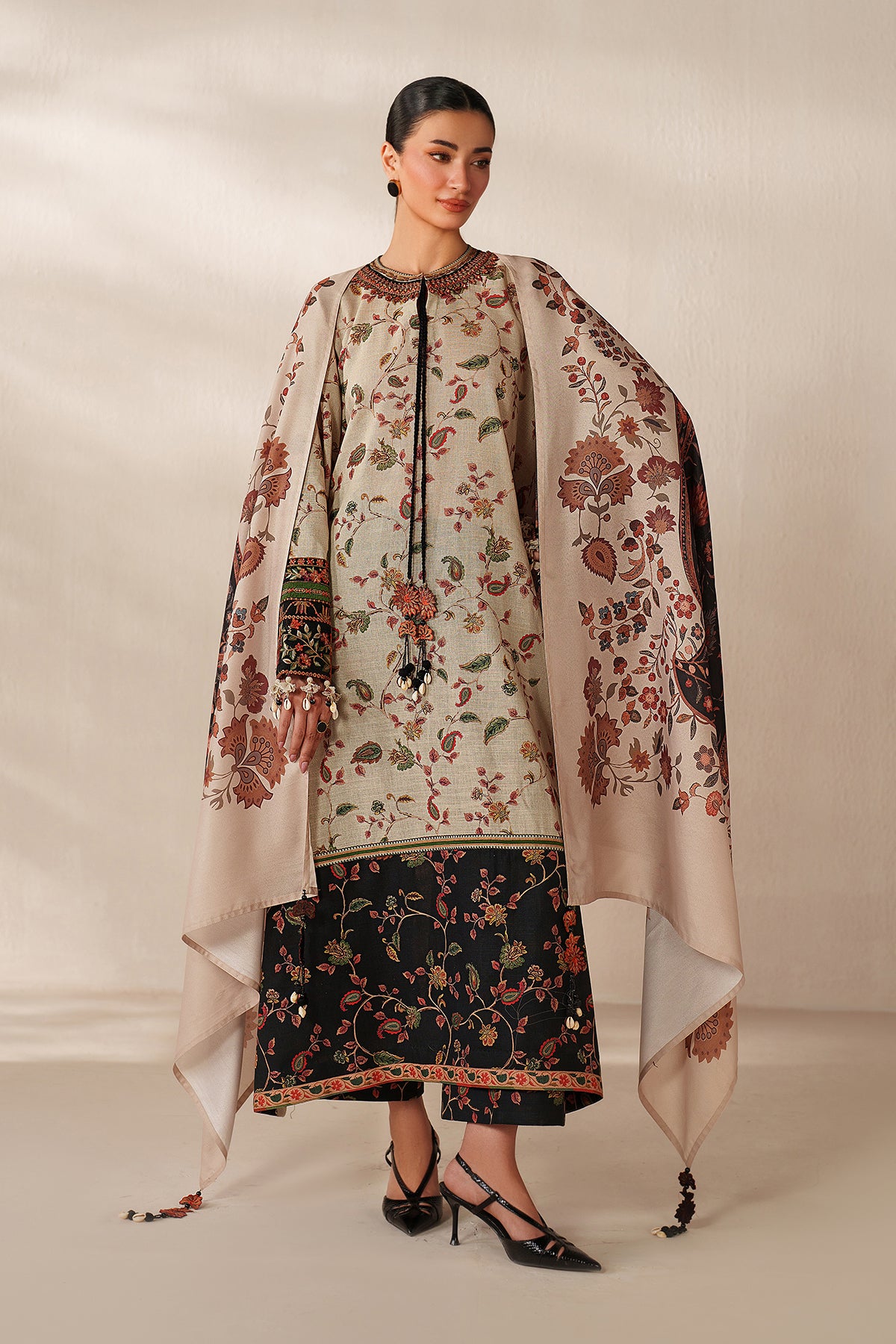 EMBROIDERED KHADDAR UF-4356