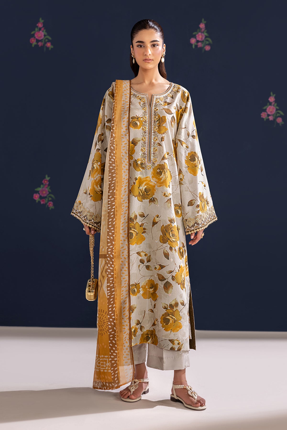 EMBROIDERED LAWN SF-4462