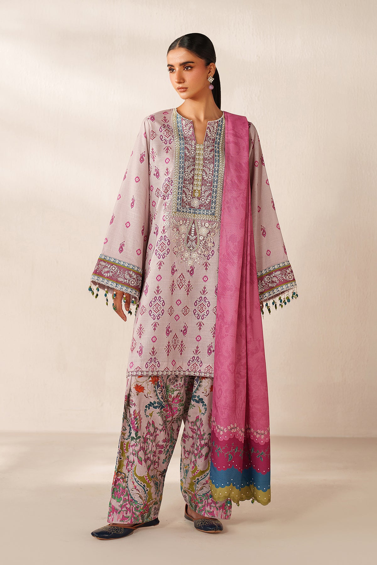 EMBROIDERED KHADDAR UF-4357