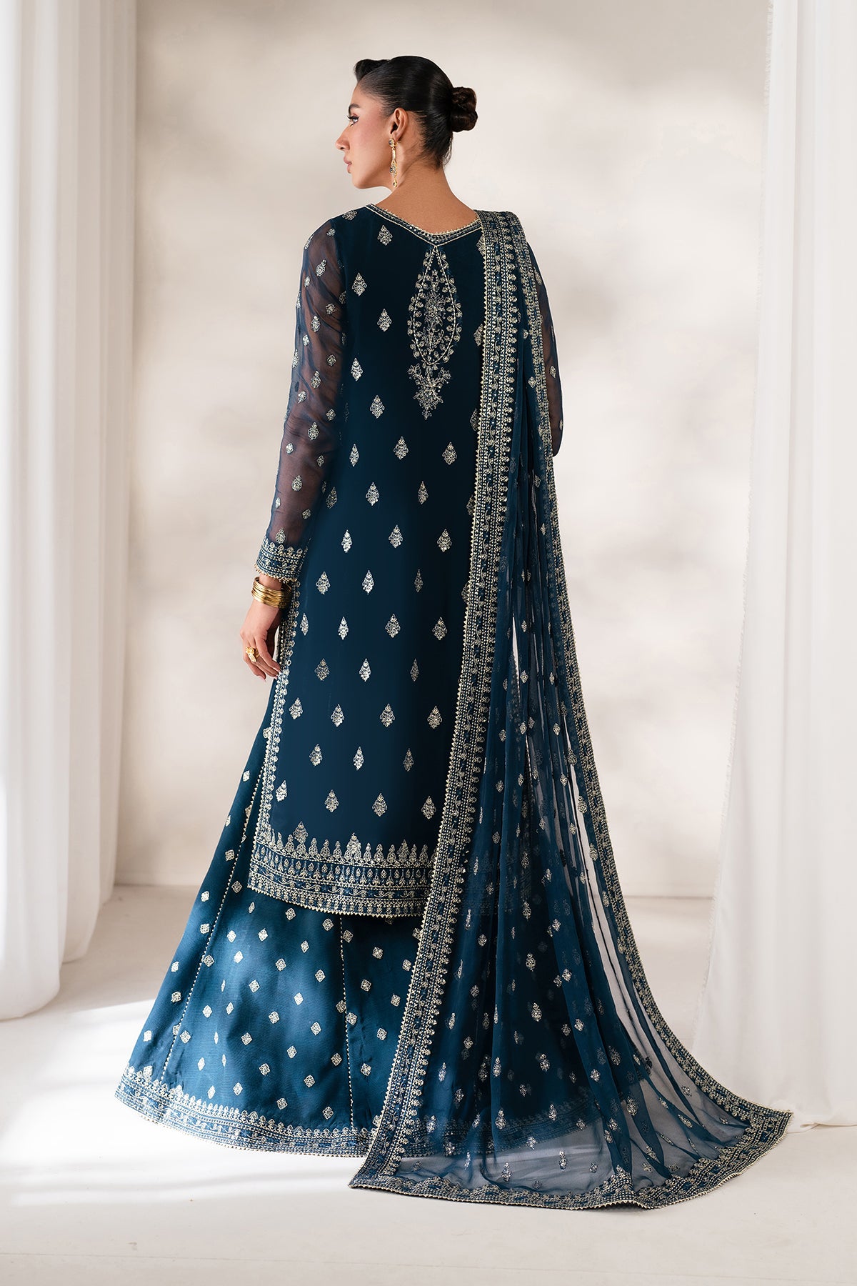 EMBROIDERED CHIFFON SF-4142