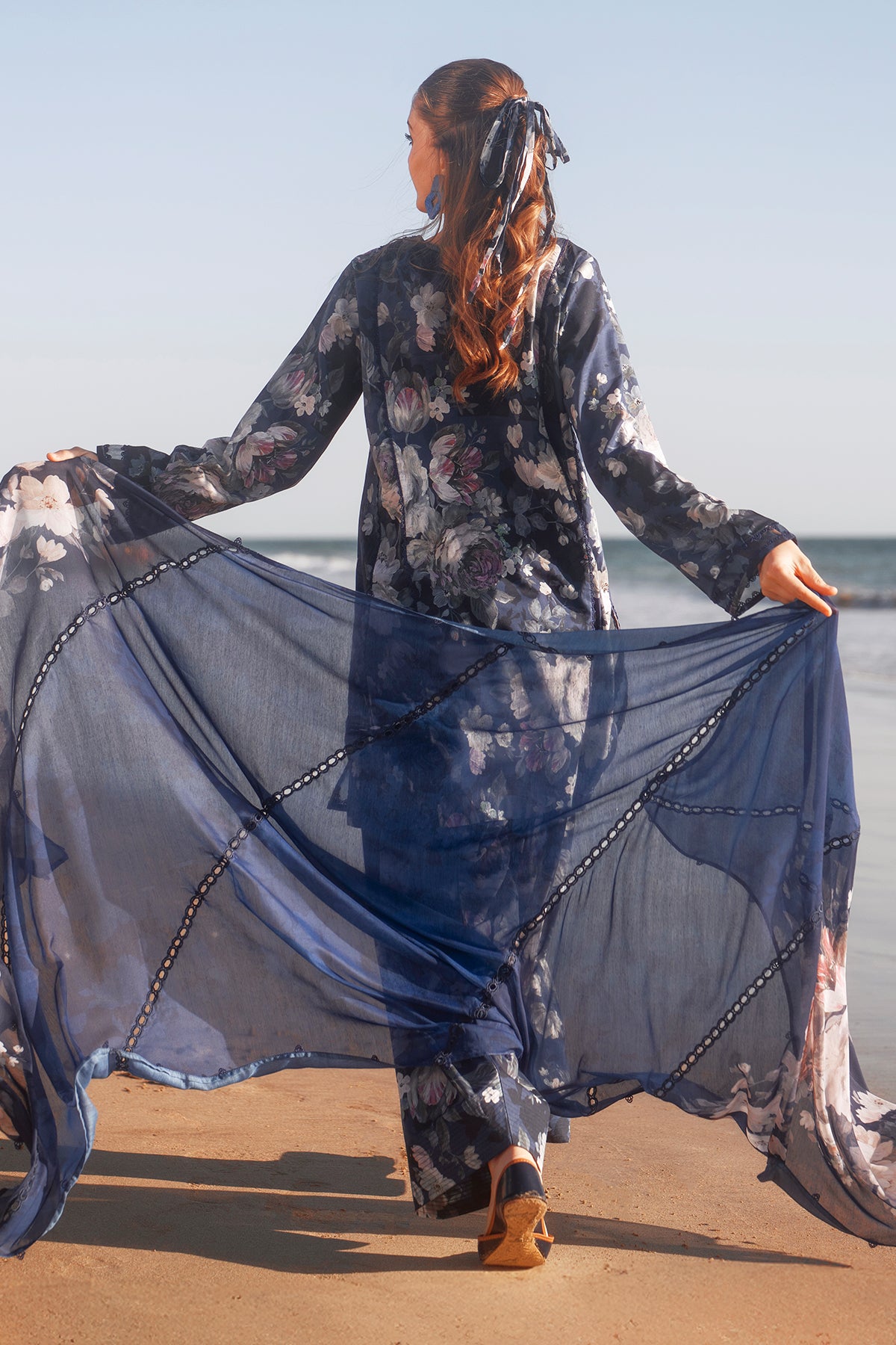 EMBROIDERED PRINTED LAWN UF-4085