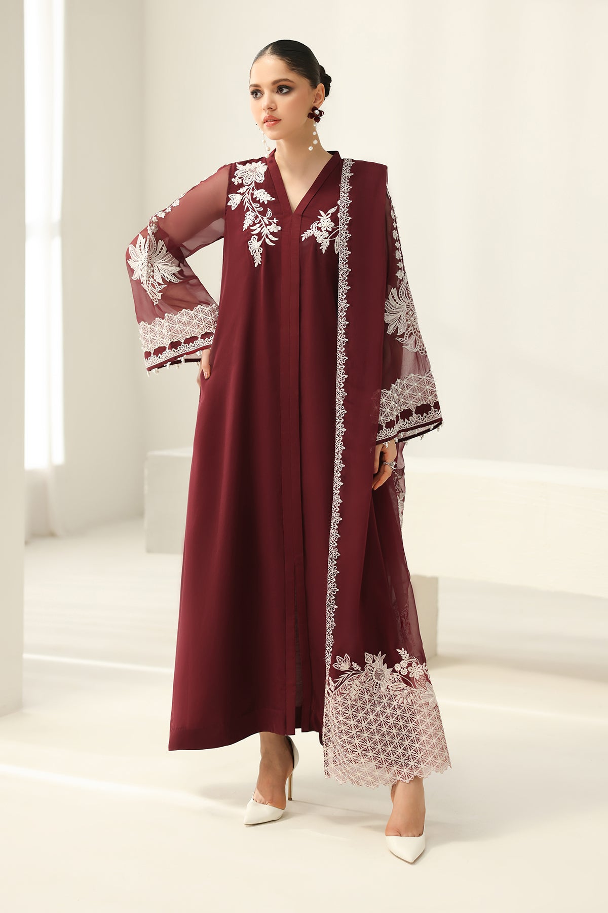 EMBROIDERED CHIFFON PR-1160