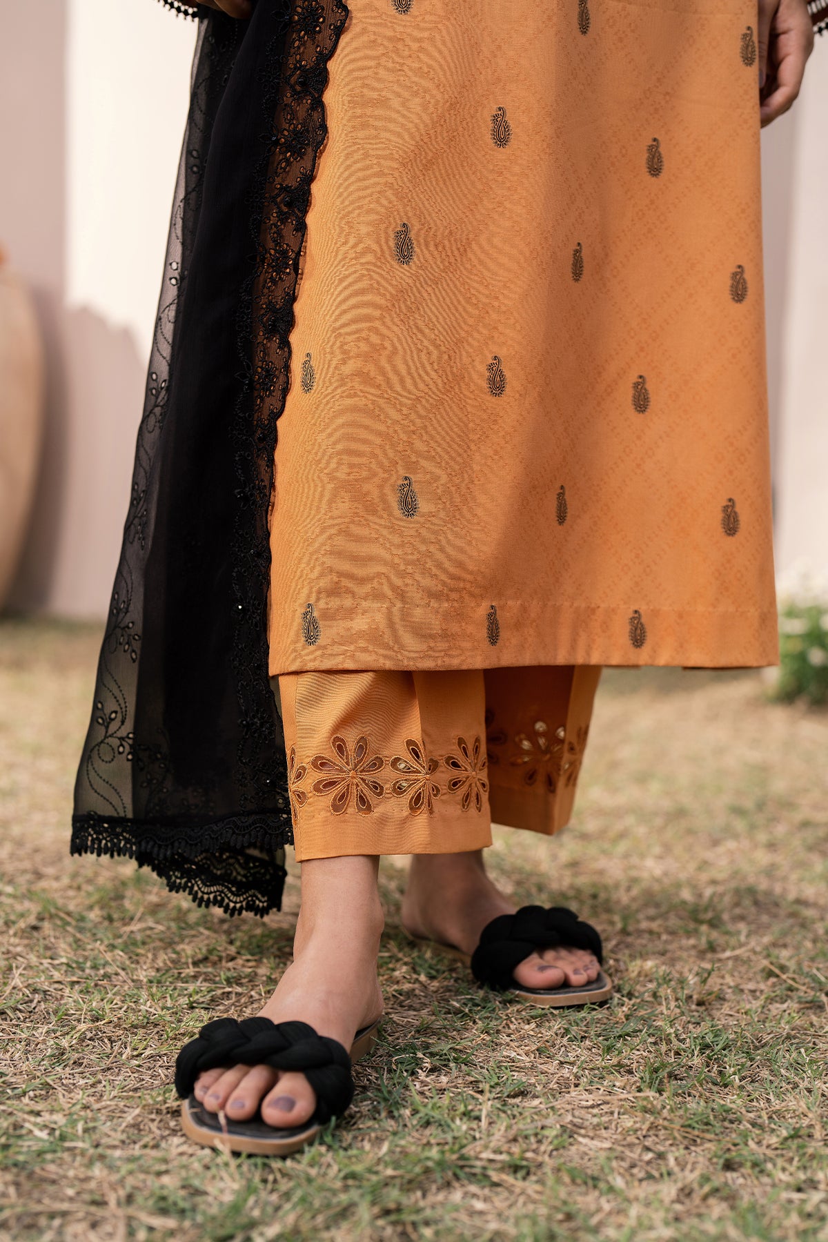 EMBROIDERED JACQUARD LAWN UF-613