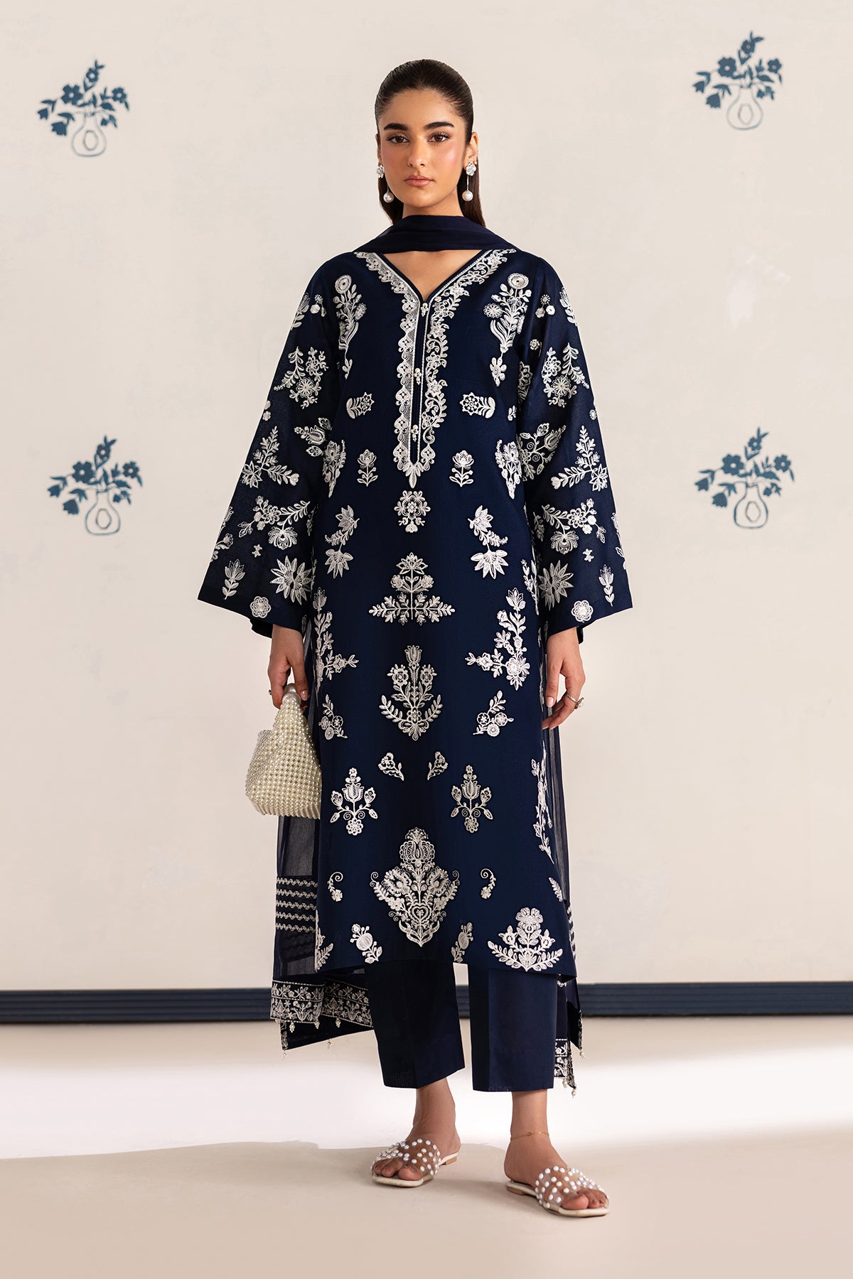 EMBROIDERED LAWN UF-4464