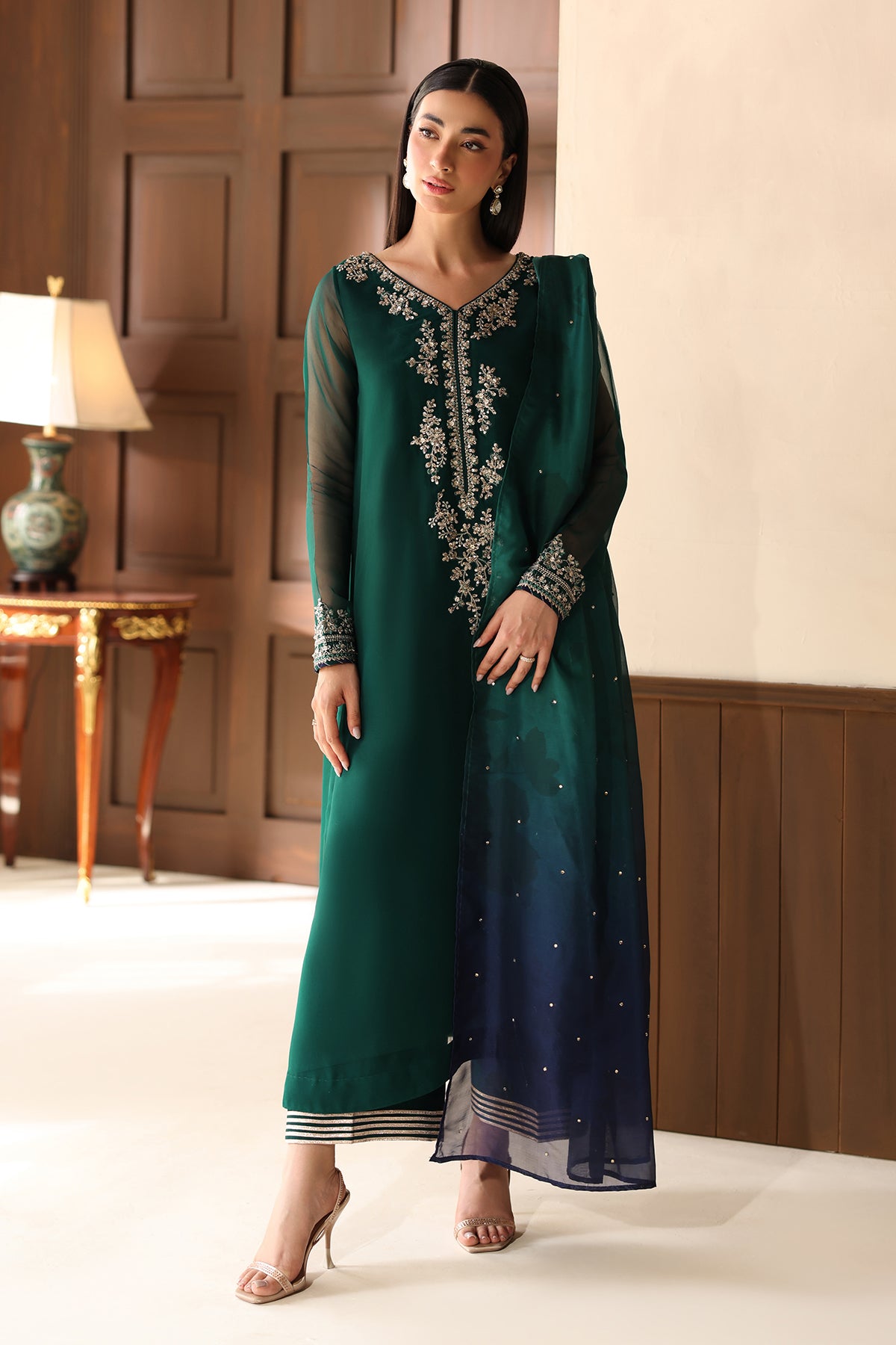 EMBROIDERED CHIFFON PR-1361