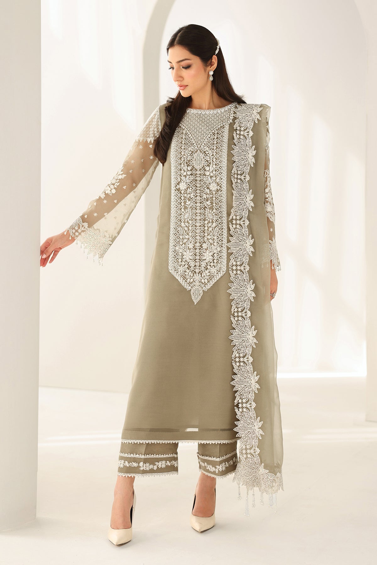 EMBROIDERED CHIFFON PR-1155