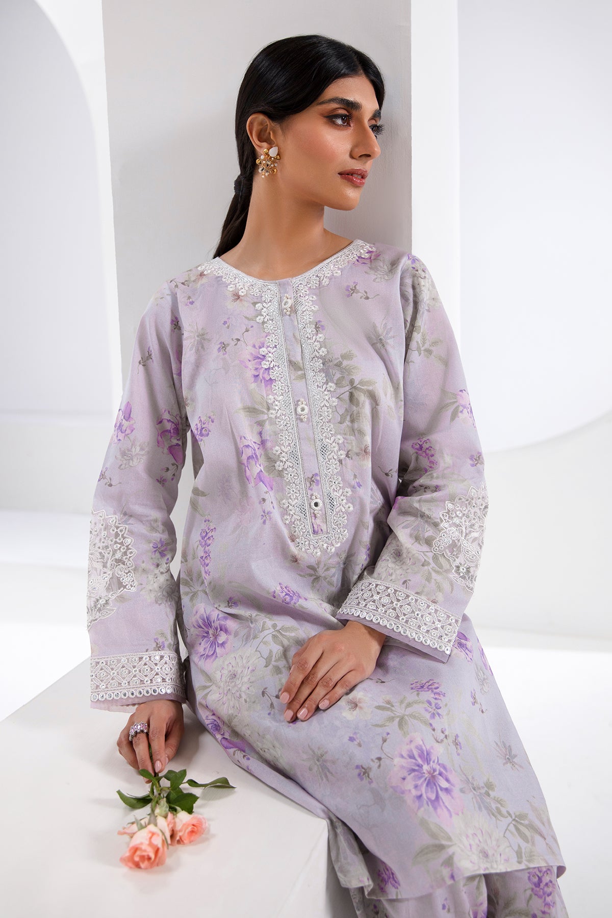 EMBROIDERED LAWN PR-820