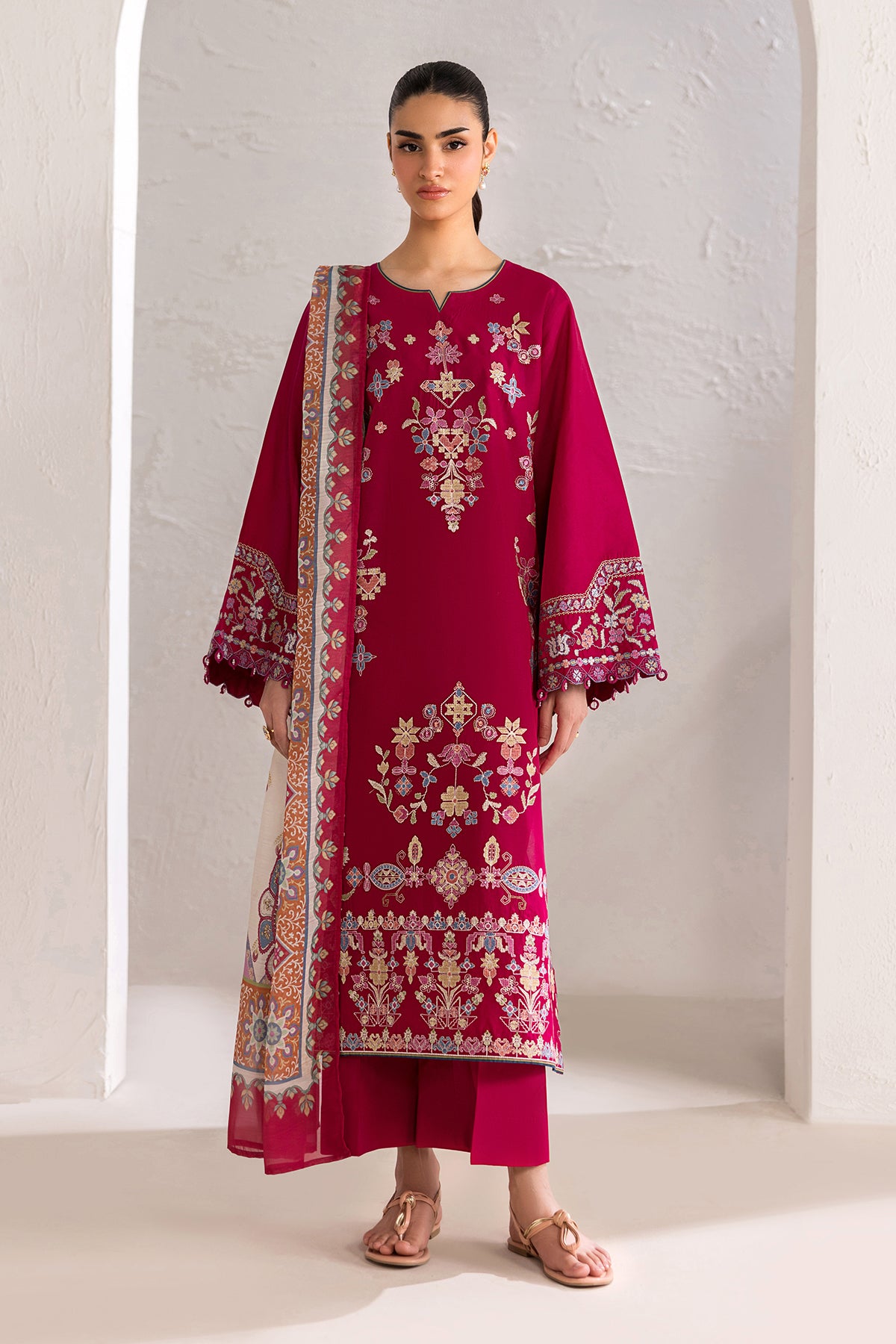 EMBROIDERED LAWN SF-4449