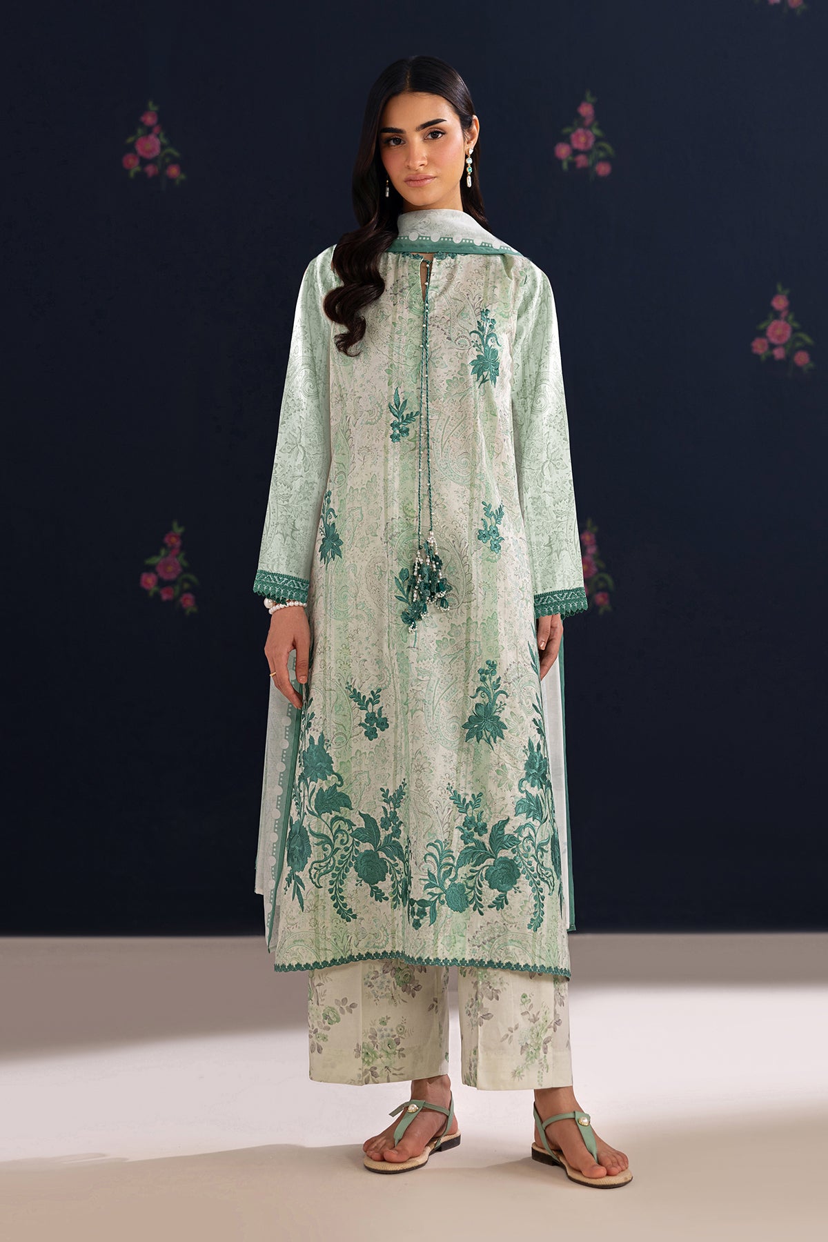 EMBROIDERED LAWN SF-4456