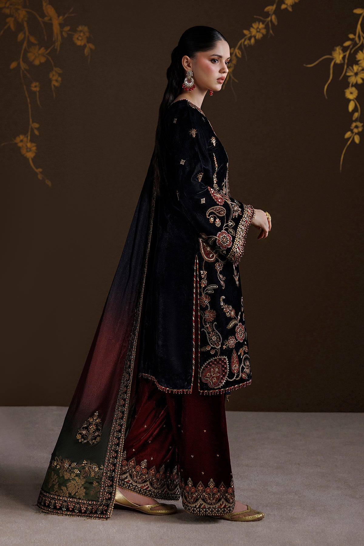 EMBROIDERED VELVET SF-4547