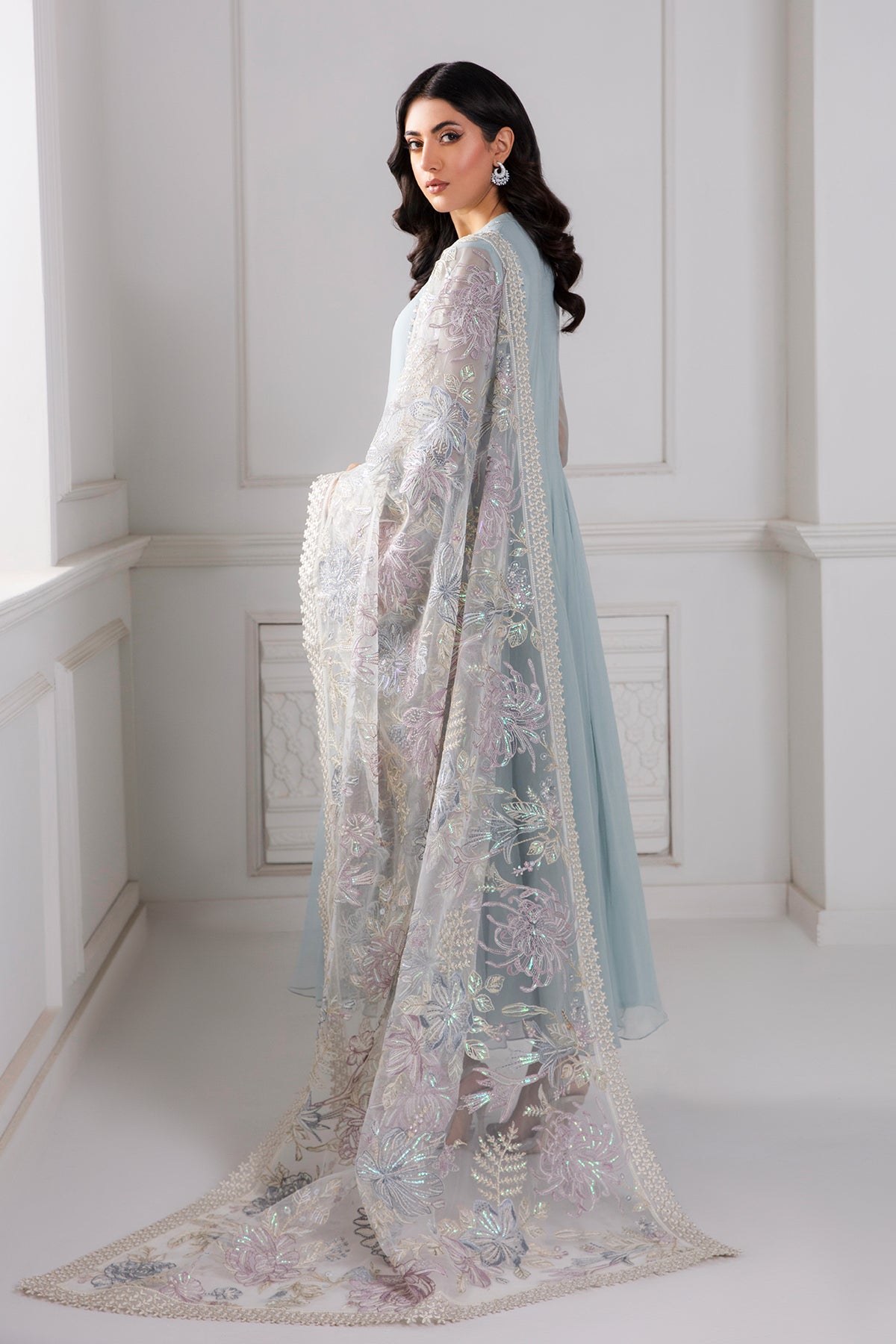 EMBROIDERED CHIFFON PR-746