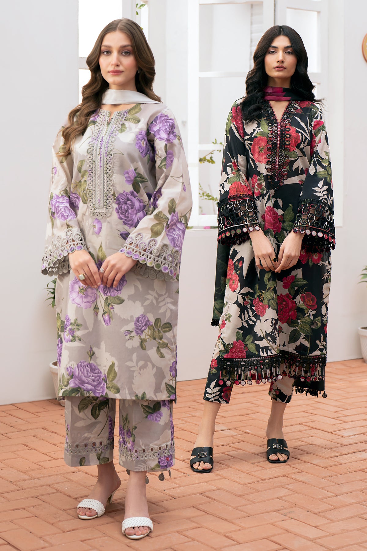 EMBROIDERED LAWN UF-532