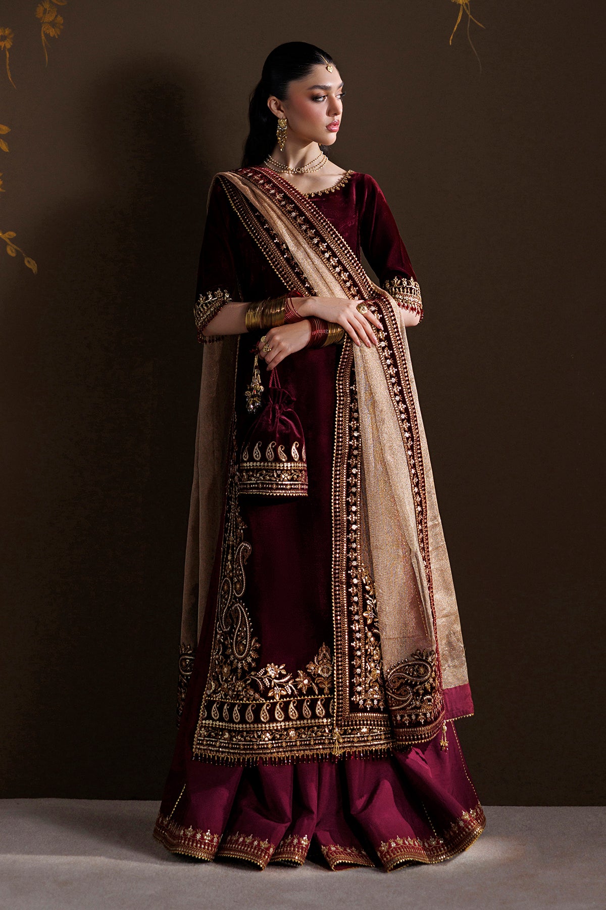 EMBROIDERED VELVET SF-4548