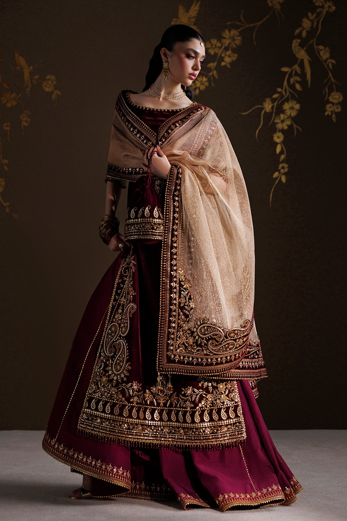 EMBROIDERED VELVET SF-4548