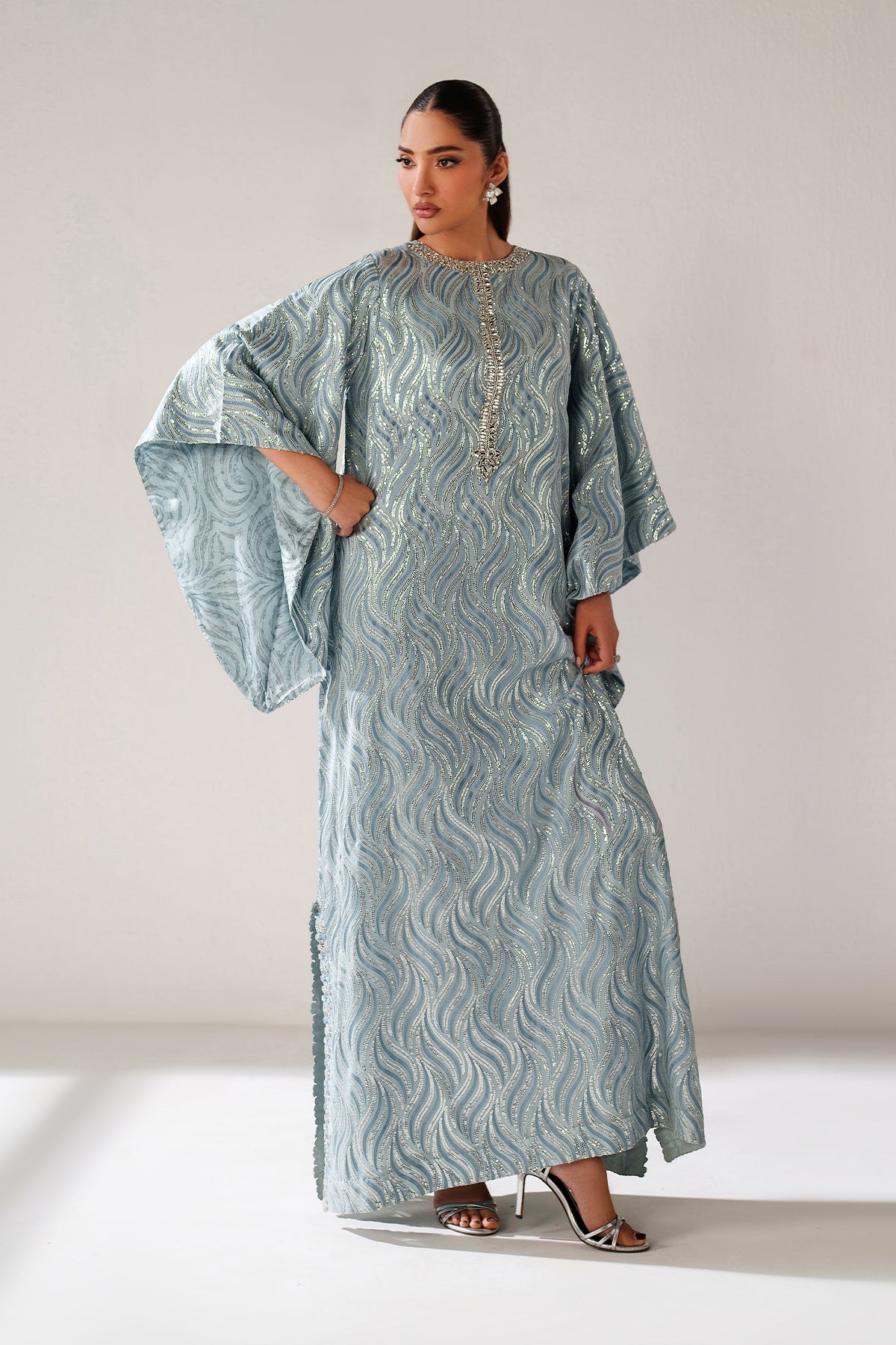 EMBROIDERED CHIFFON PR-1243
