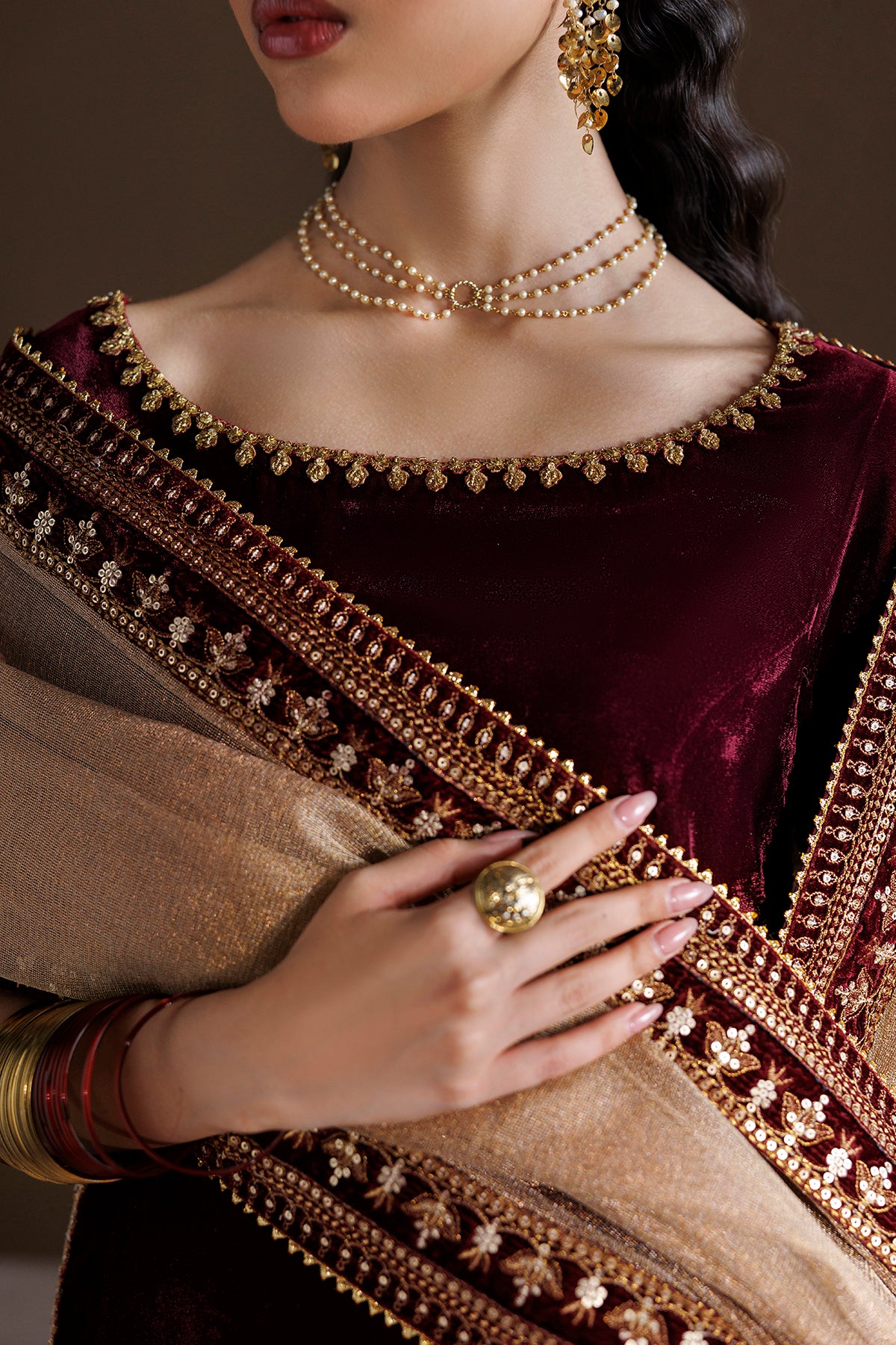 EMBROIDERED VELVET SF-4548