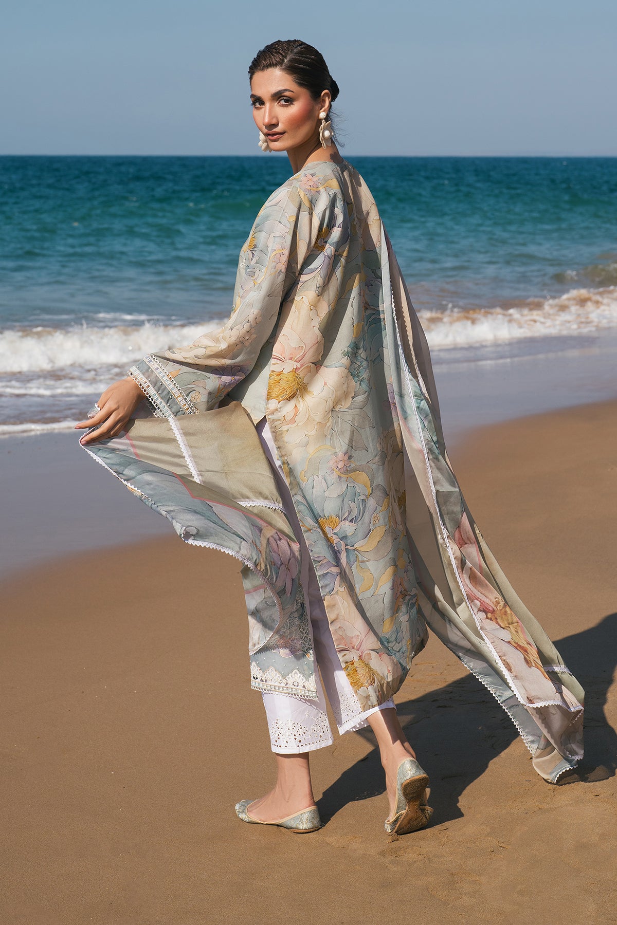 EMBROIDERED PRINTED LAWN SF-4121