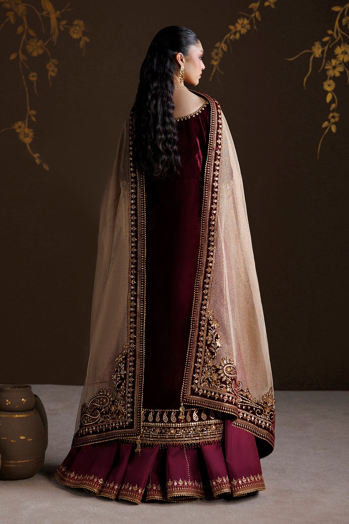 EMBROIDERED VELVET SF-4548