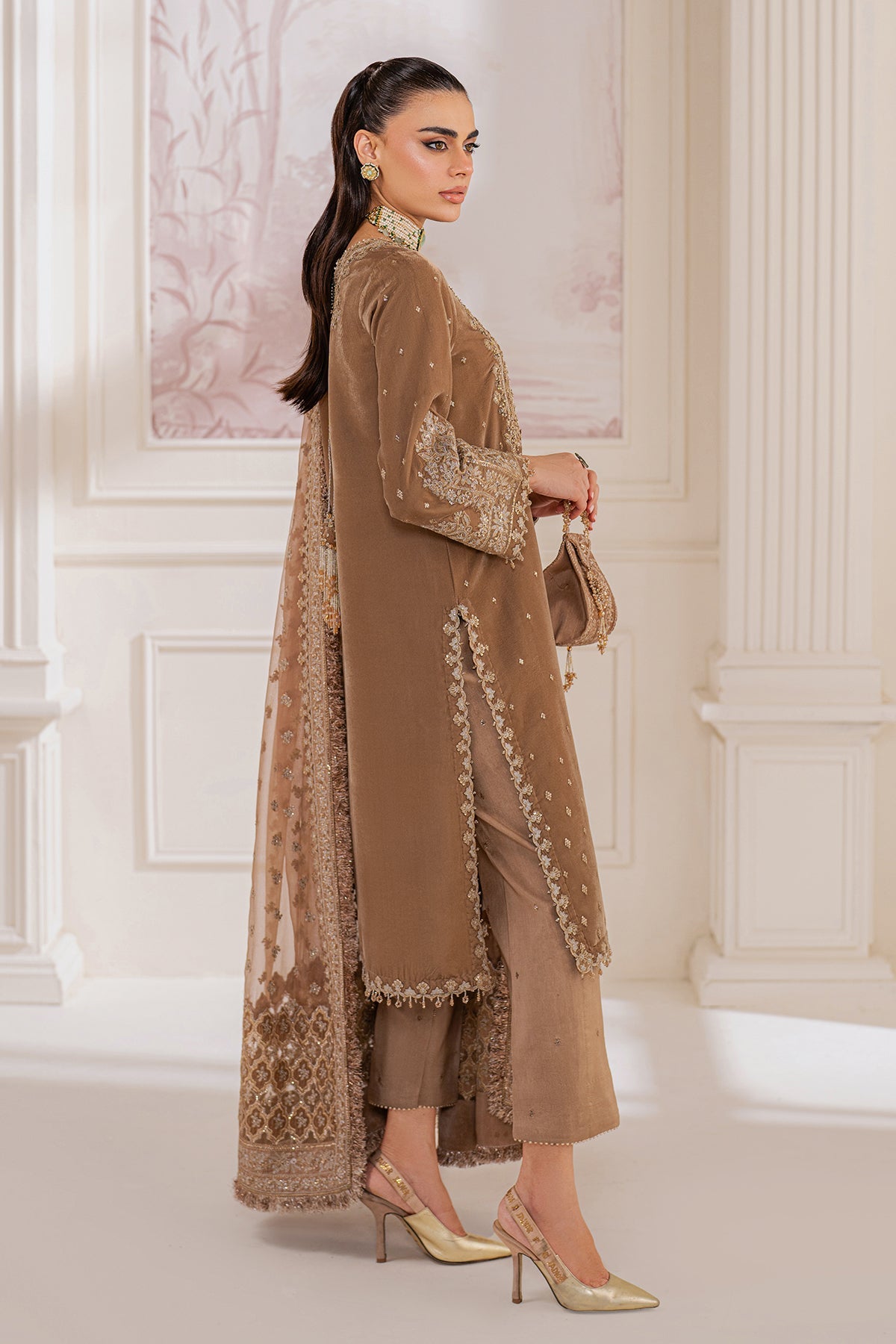 EMBROIDERED VELVET SF-754