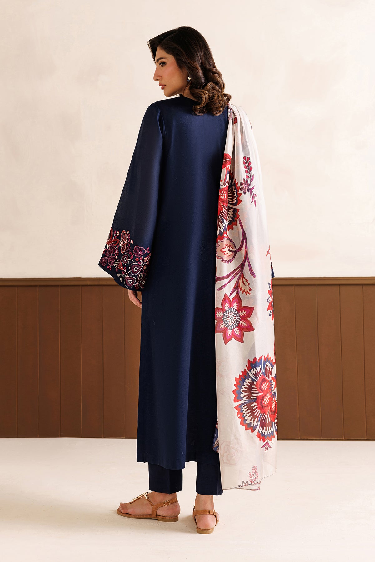 EMBROIDERED DOBBY LAWN PR-1337