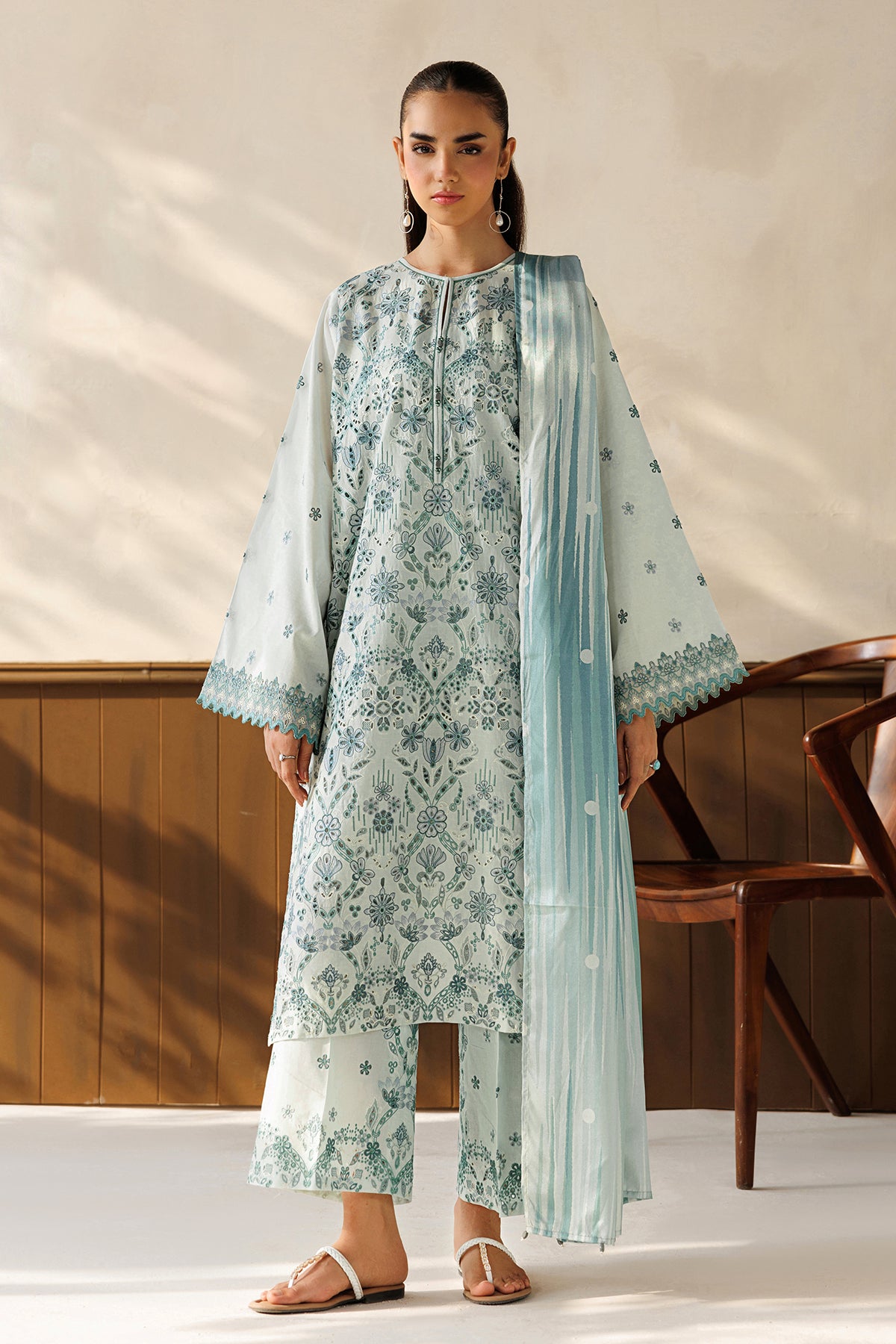 EMBROIDERED LAWN SF-4503