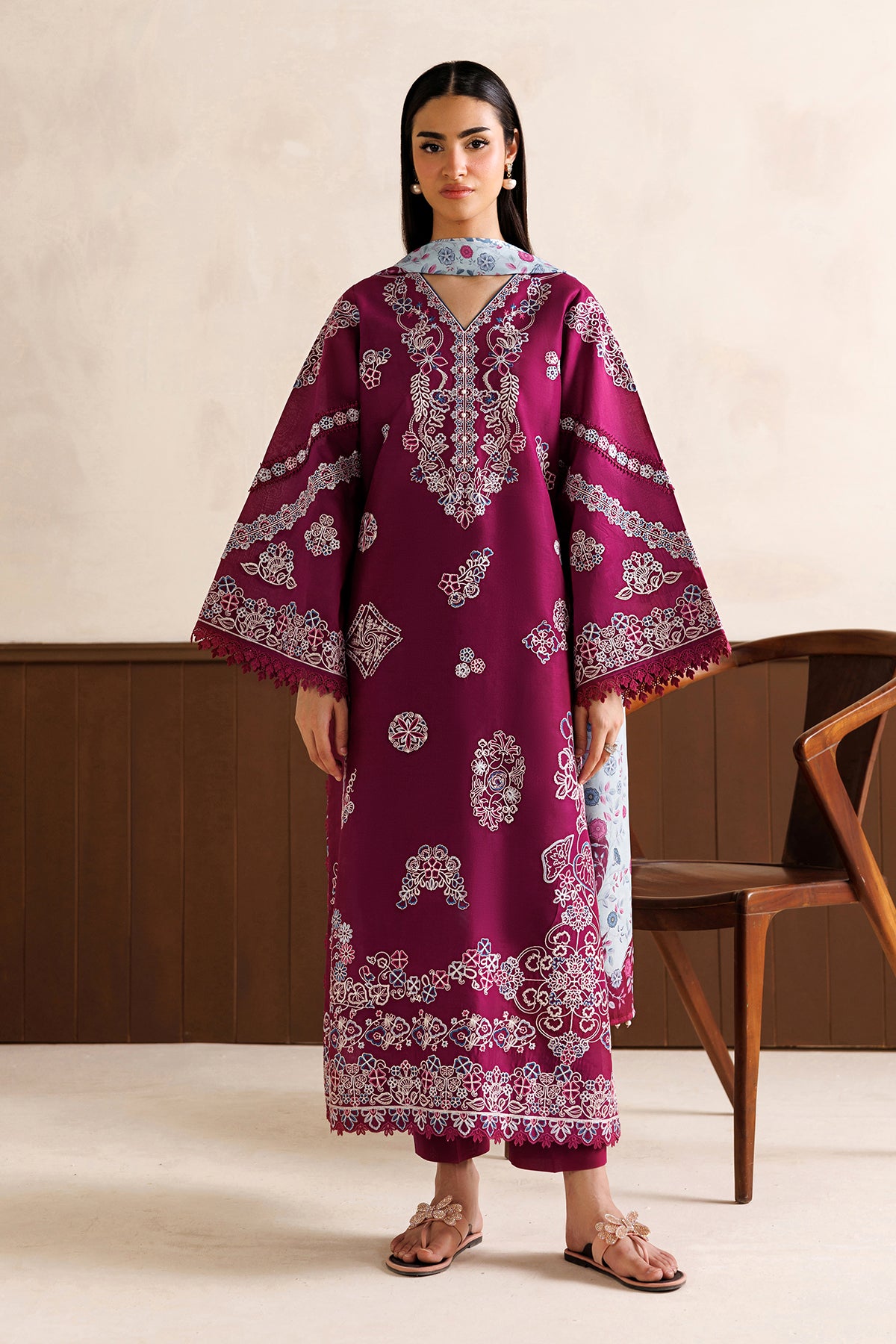 EMBROIDERED LAWN SF-4474