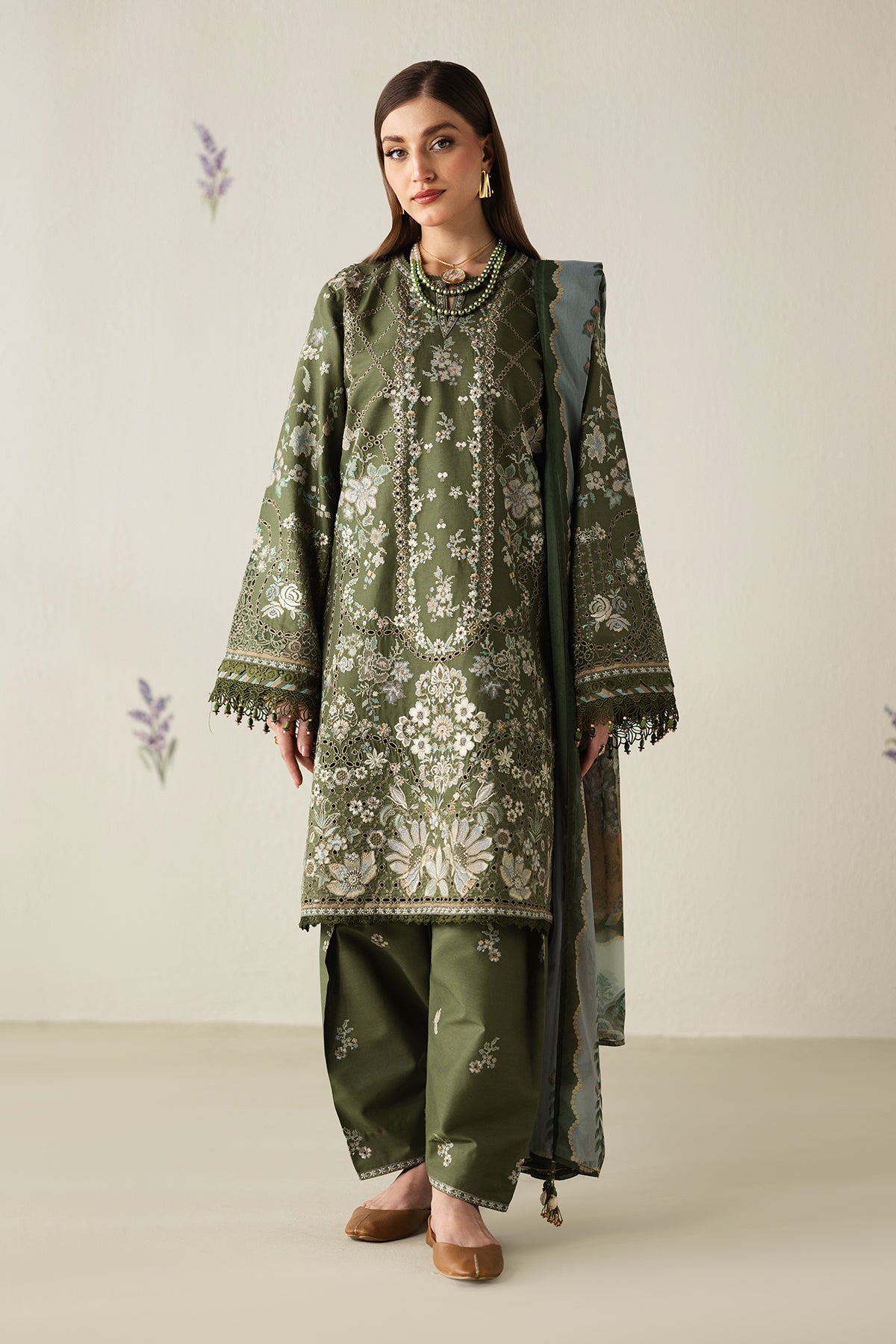 EMBROIDERED LAWN UF-4431
