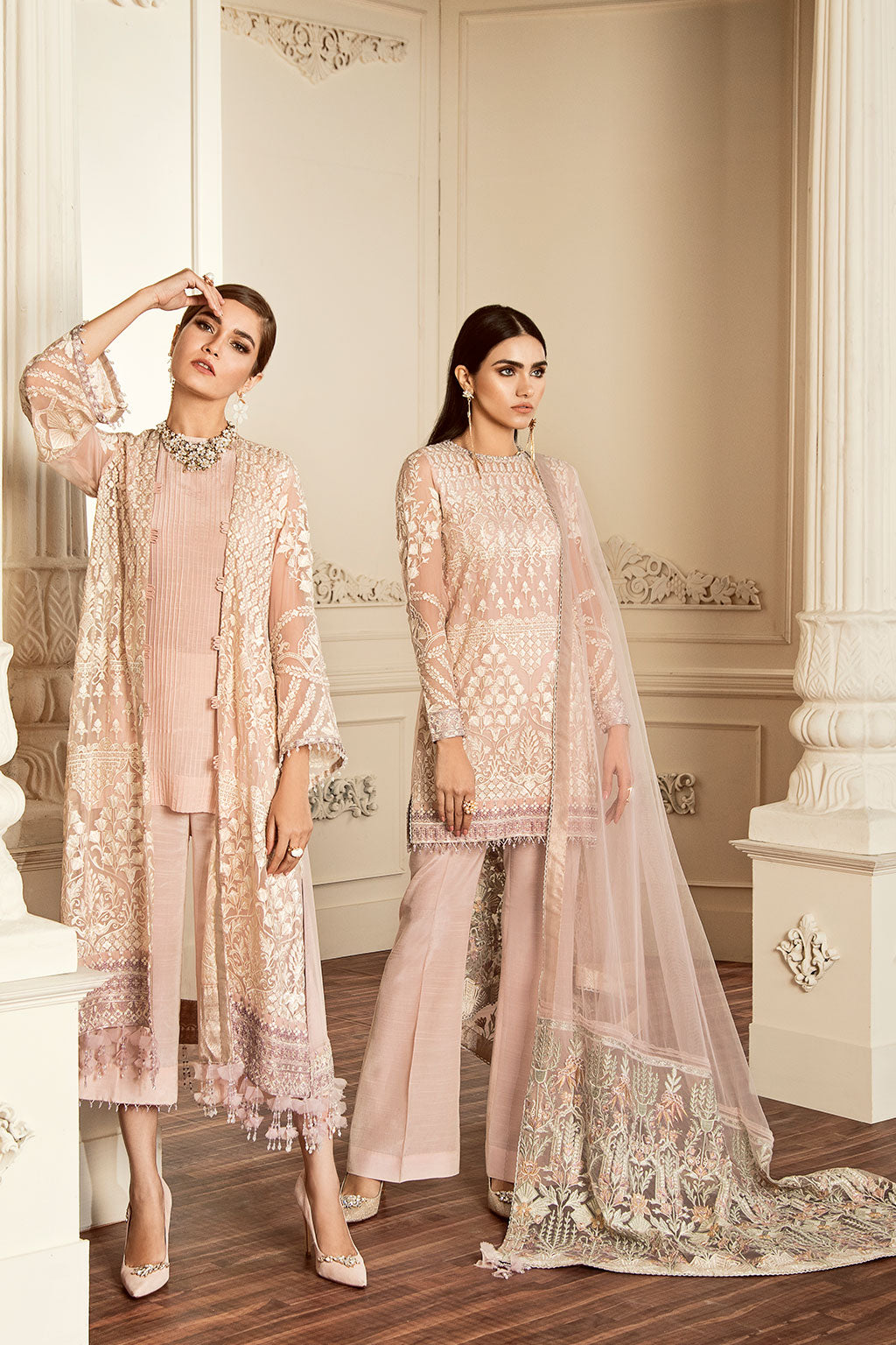 Designer wear Luxury Chiffon Embroidered 3 piece Unstitched