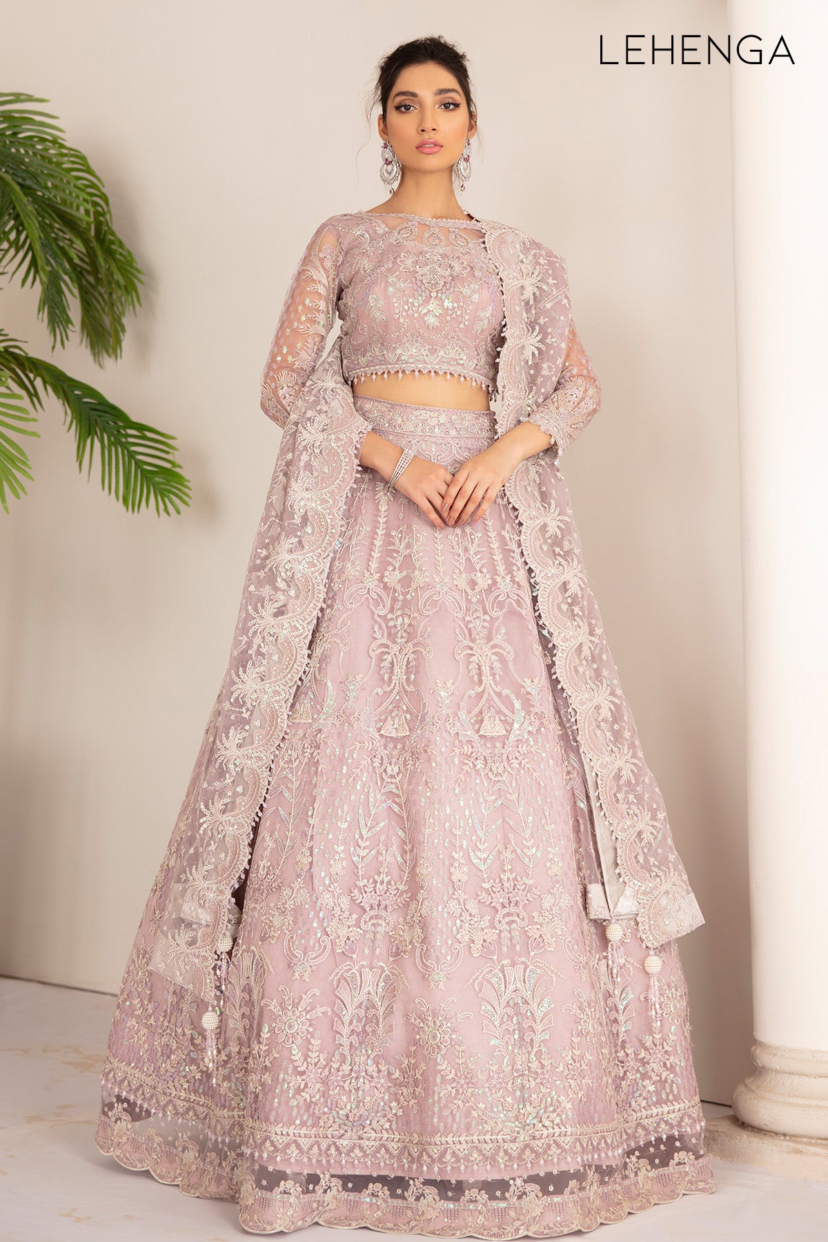 EMBROIDERED NET CH08-01 UNSTITCHED