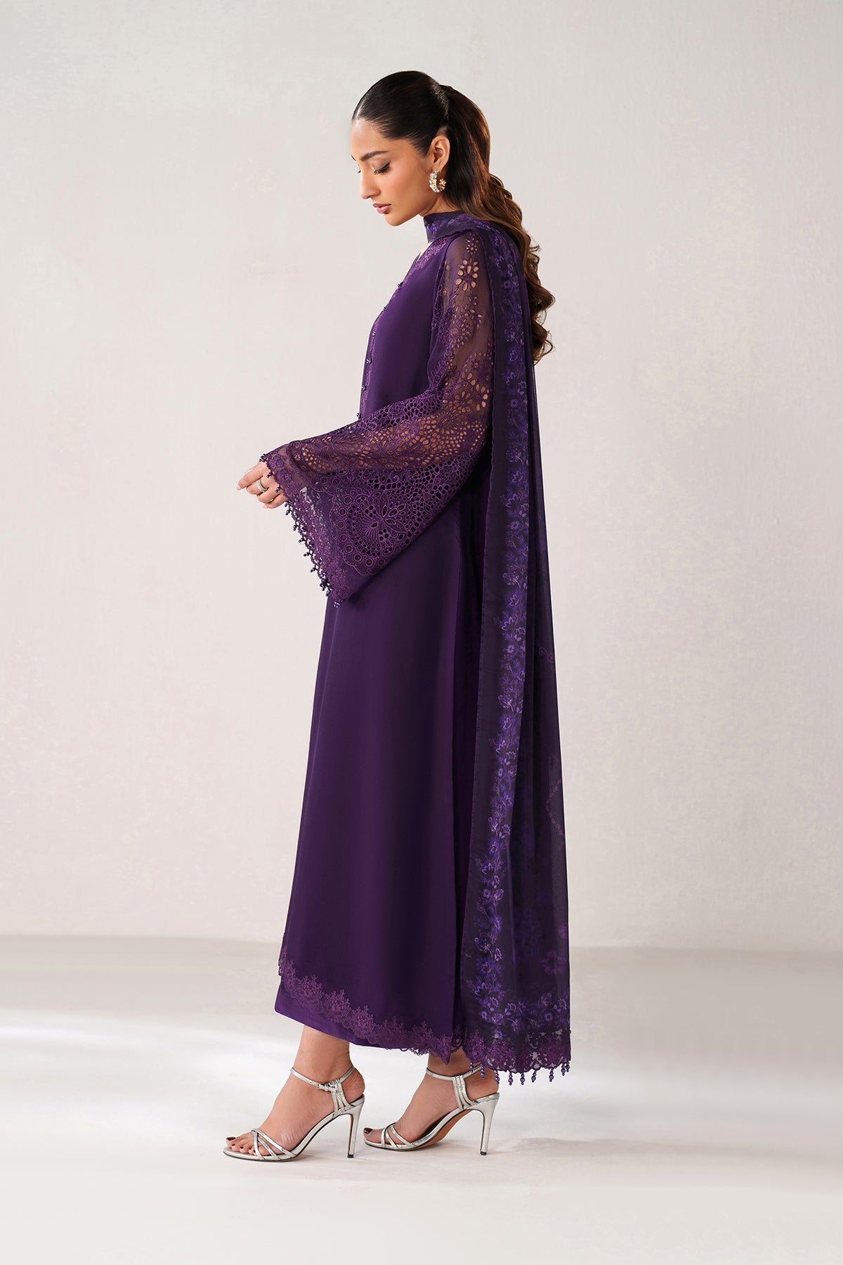 EMBROIDERED CHIFFON PR-1240