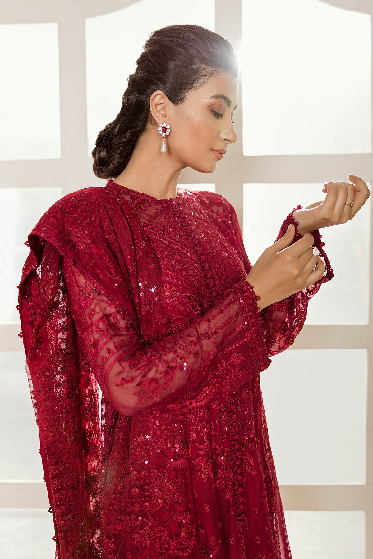 EMBROIDERED CHIFFON SF-37