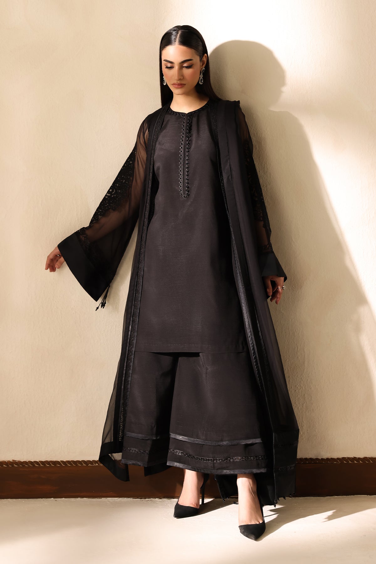 EMBROIDERED CHIFFON PR-1356
