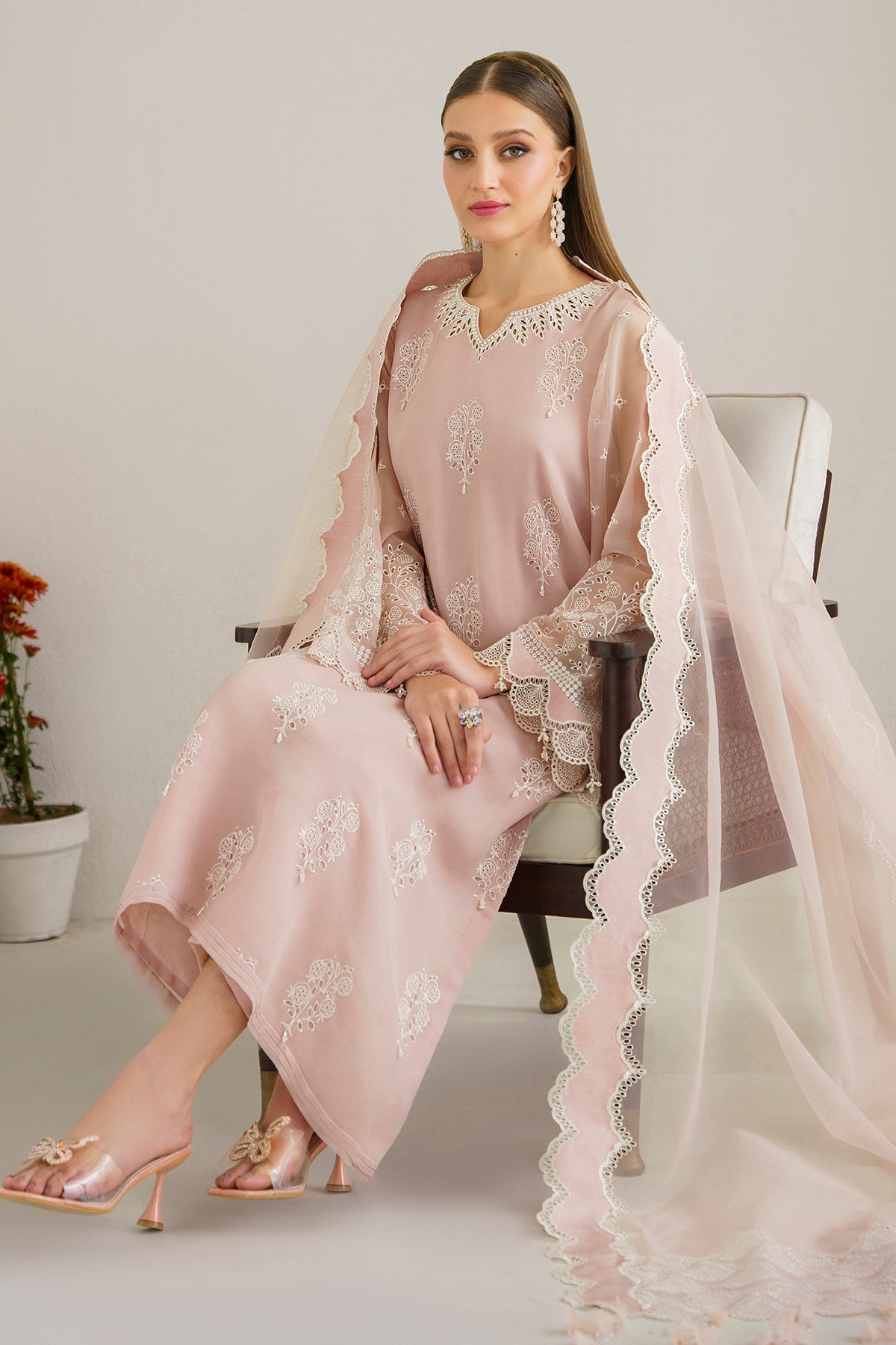 EMBROIDERED CHIFFON SF-514