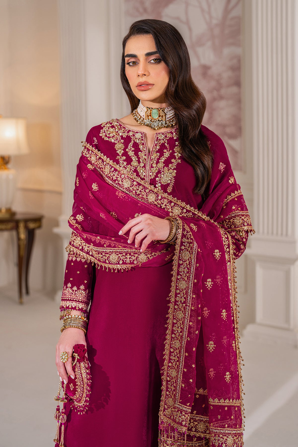 EMBROIDERED VELVET PR-1020