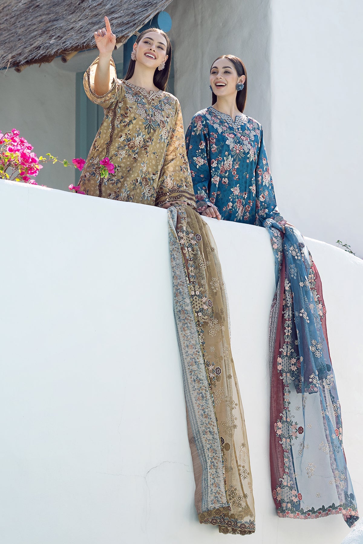 EMBROIDERED PRINTED LAWN SF-554