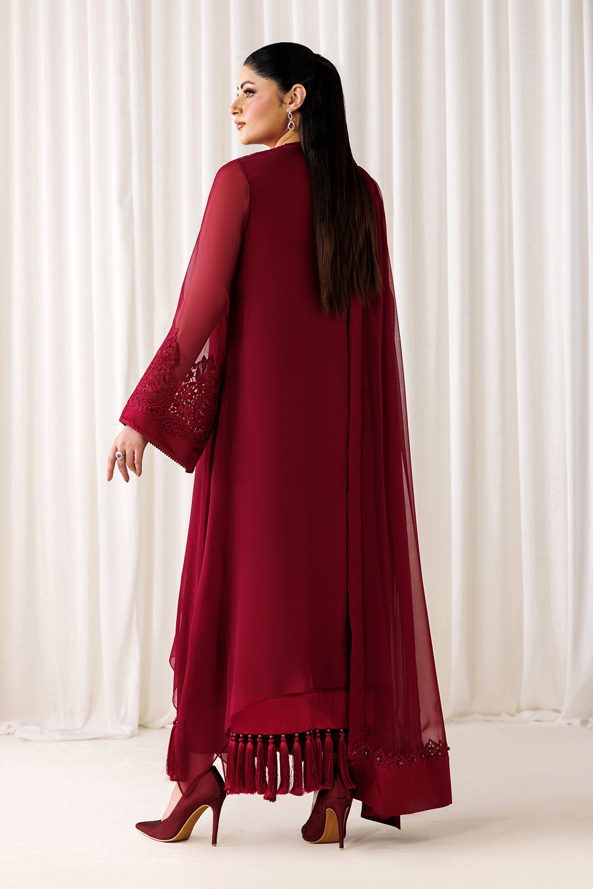 EMBROIDERED CHIFFON EN-1303