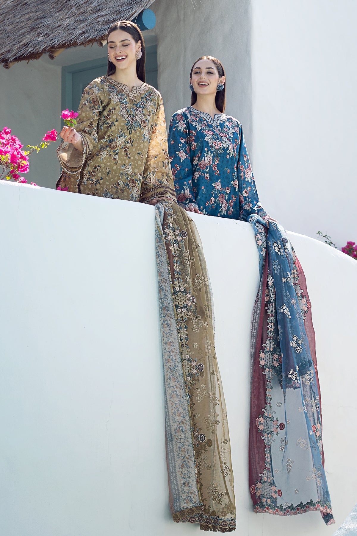 EMBROIDERED PRINTED LAWN SF-554