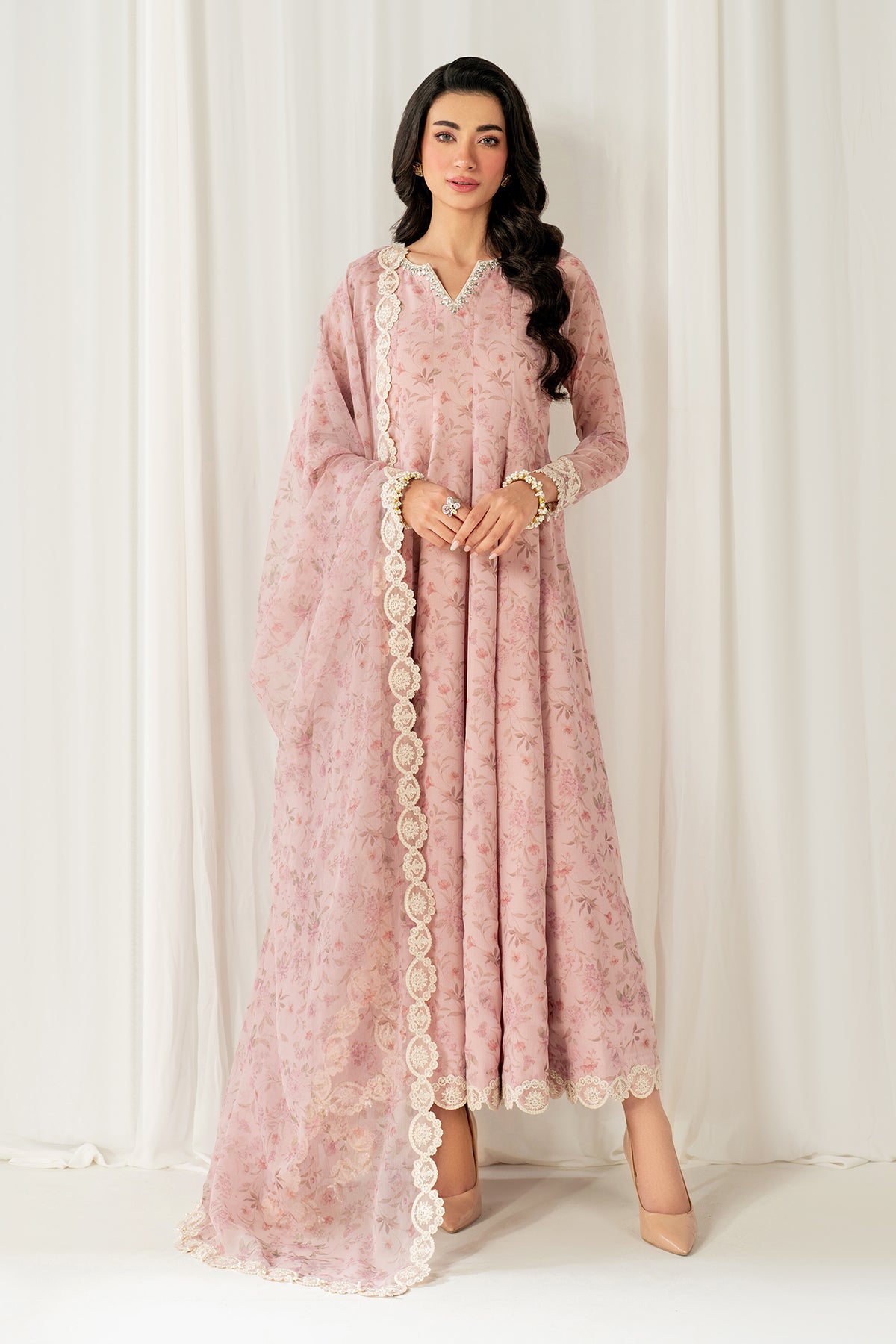 EMBROIDERED CHIFFON PR-1092